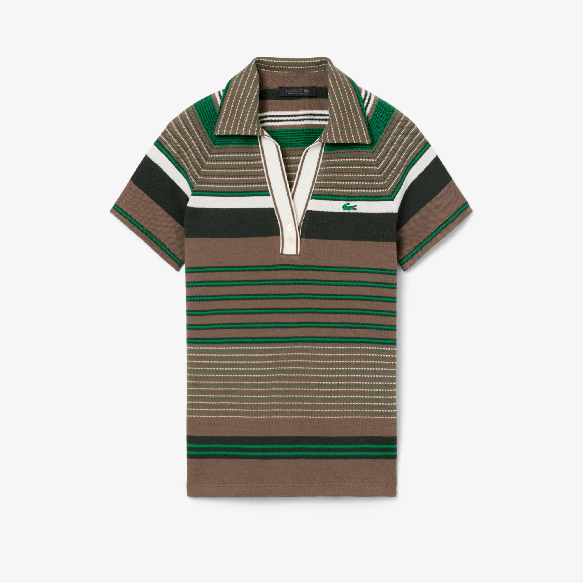 『SS26 Fashion Show』 マルチボーダー鹿の子地ポロシャツ