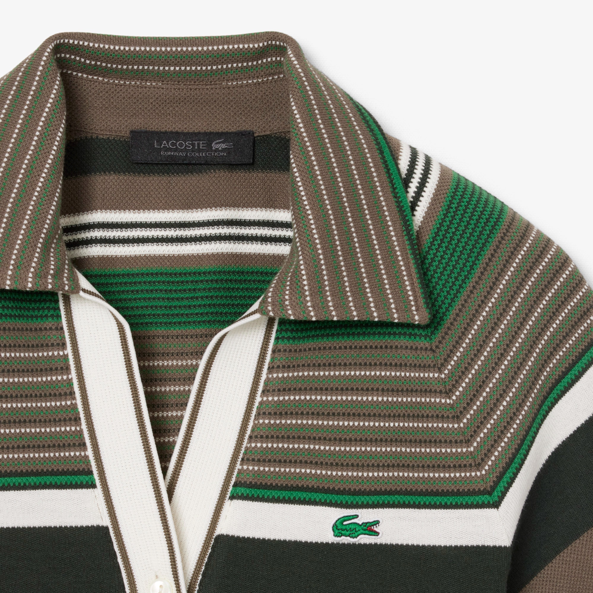 『SS26 Fashion Show』 マルチボーダー鹿の子地ポロシャツ