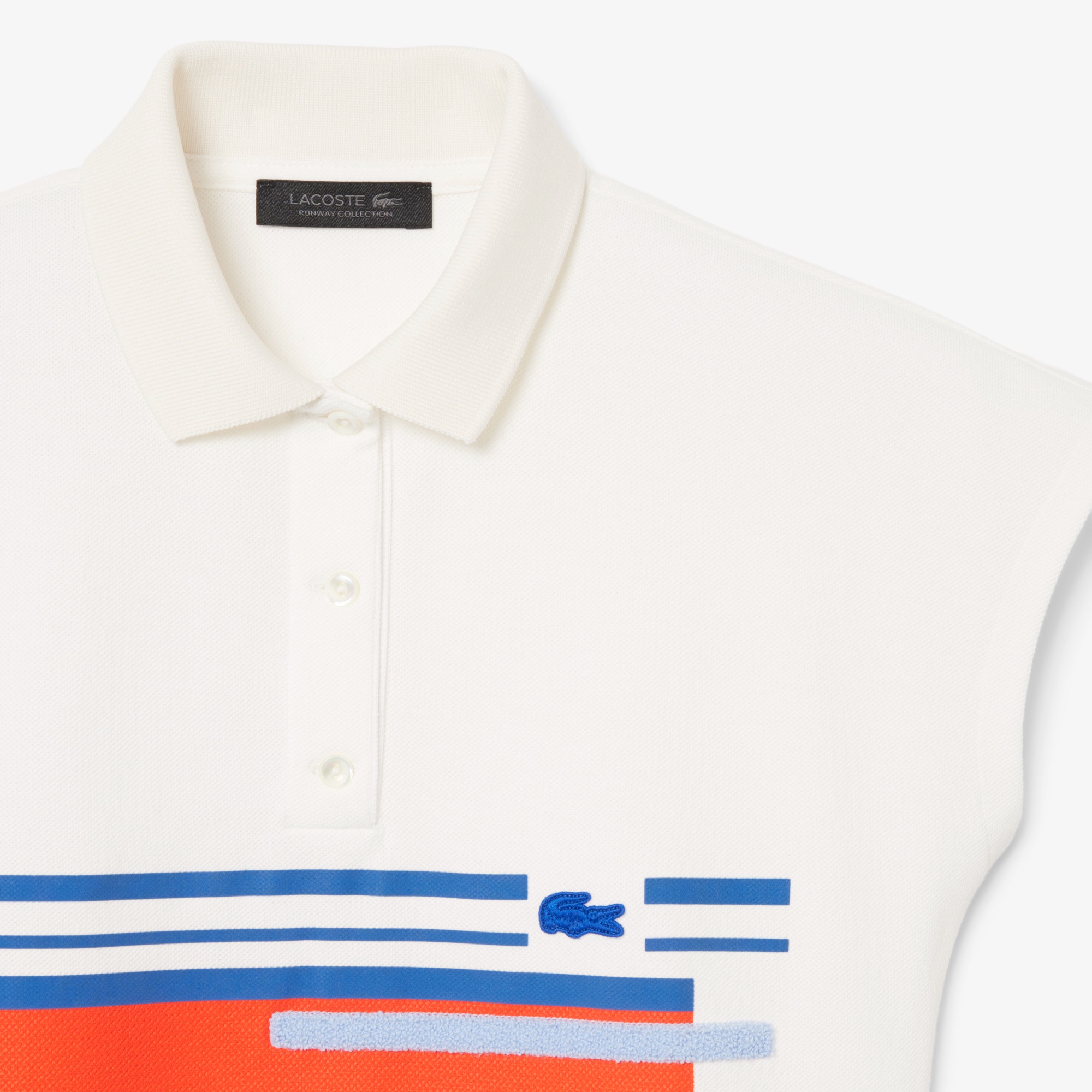 『SS26 Fashion Show』 プチ鹿の子地ボーダーポロシャツ