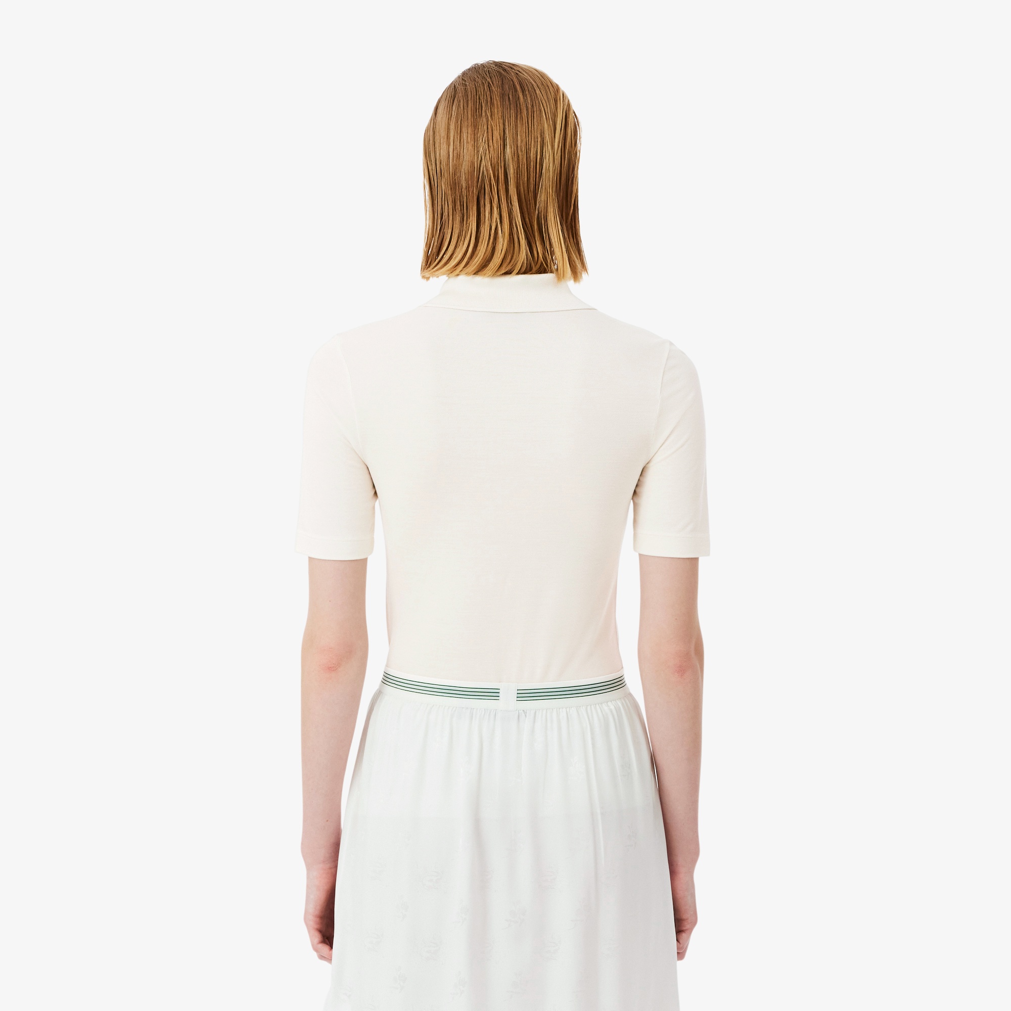 『SS26 Fashion Show』 ビーズワニロゴシルク鹿の子ポロシャツ