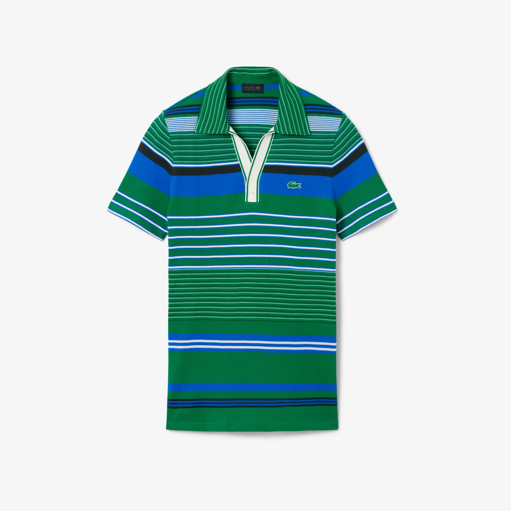 『SS26 Fashion Show』 マルチボーダーVネックポロシャツ