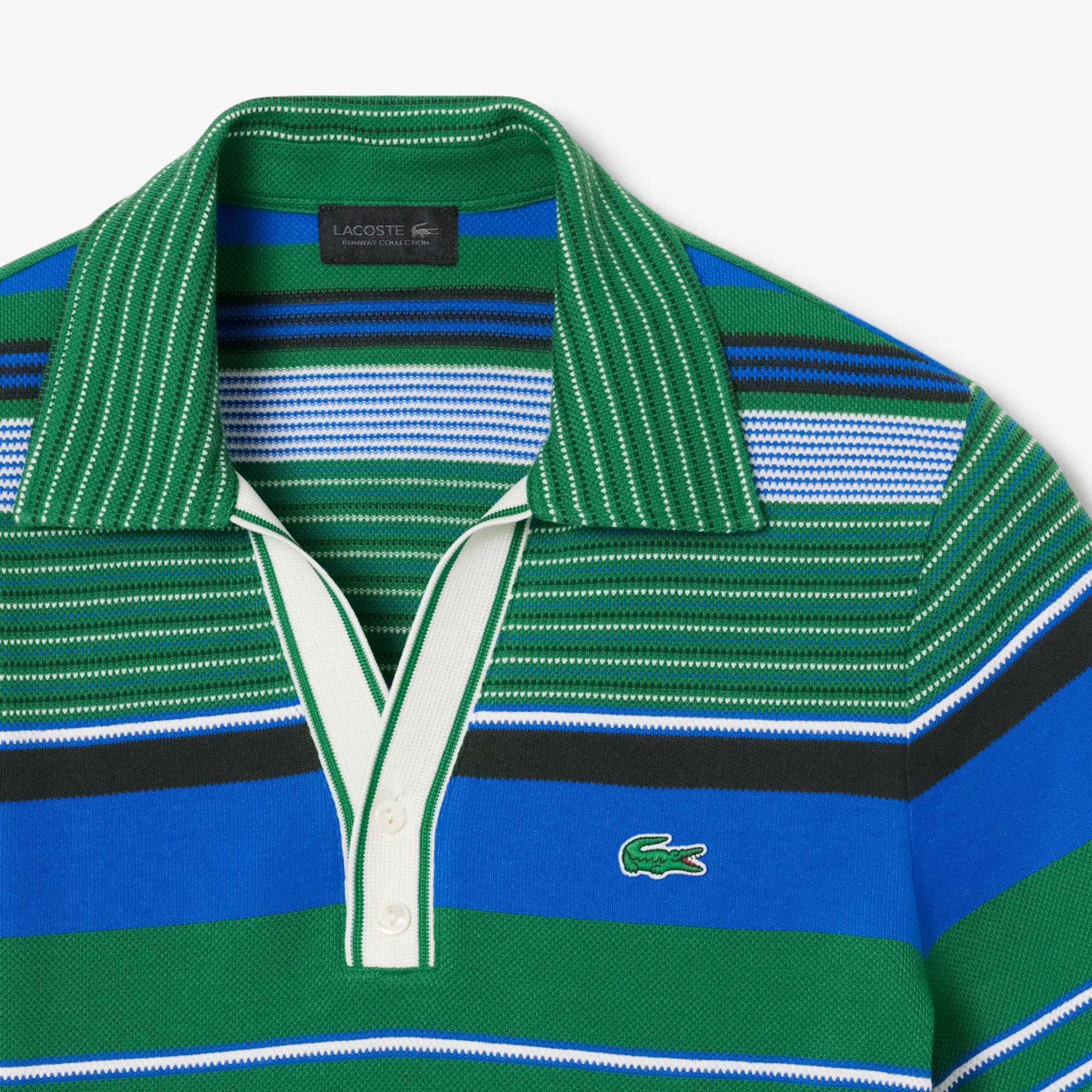 『SS26 Fashion Show』 マルチボーダーVネックポロシャツ