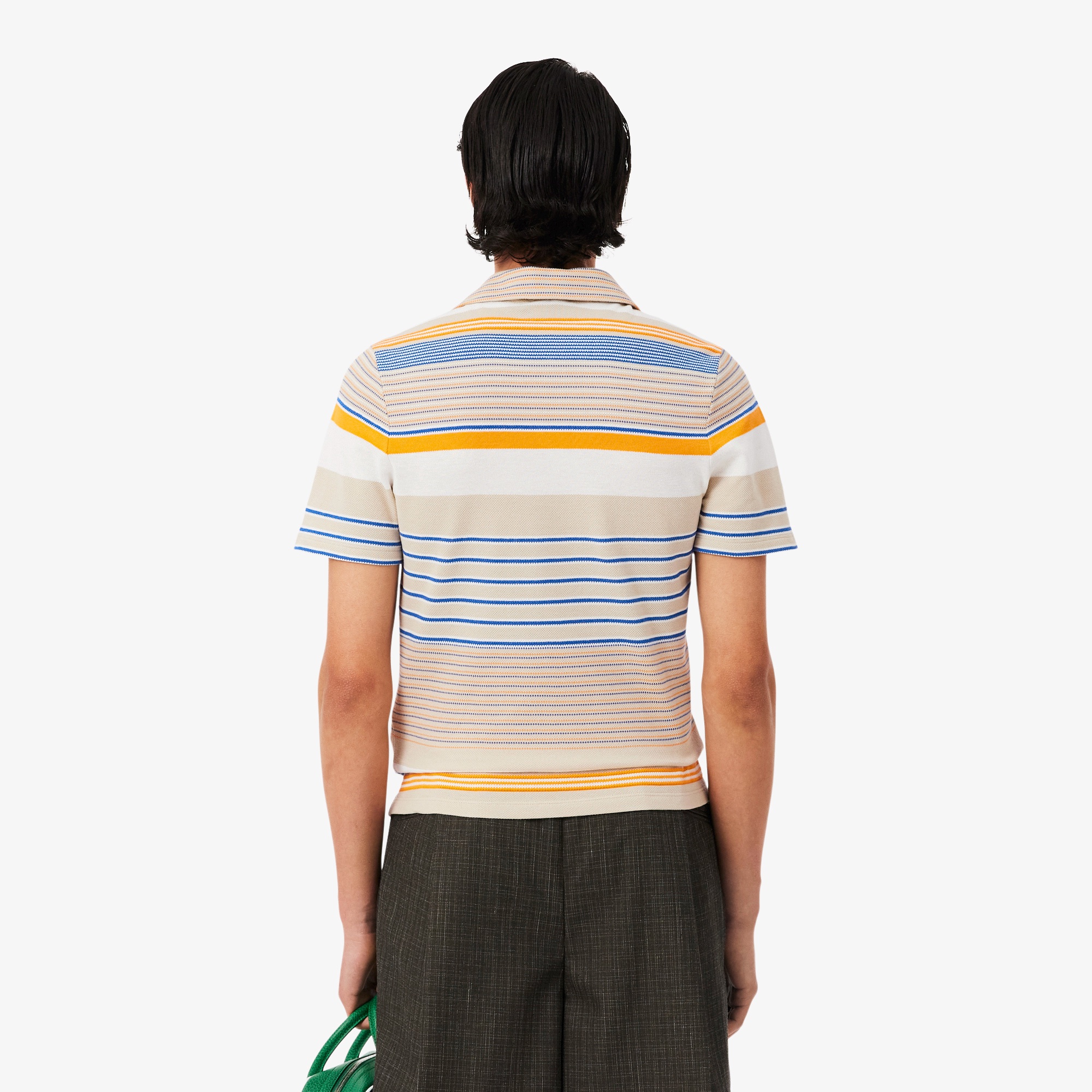 『SS26 Fashion Show』 マルチボーダーVネックポロシャツ