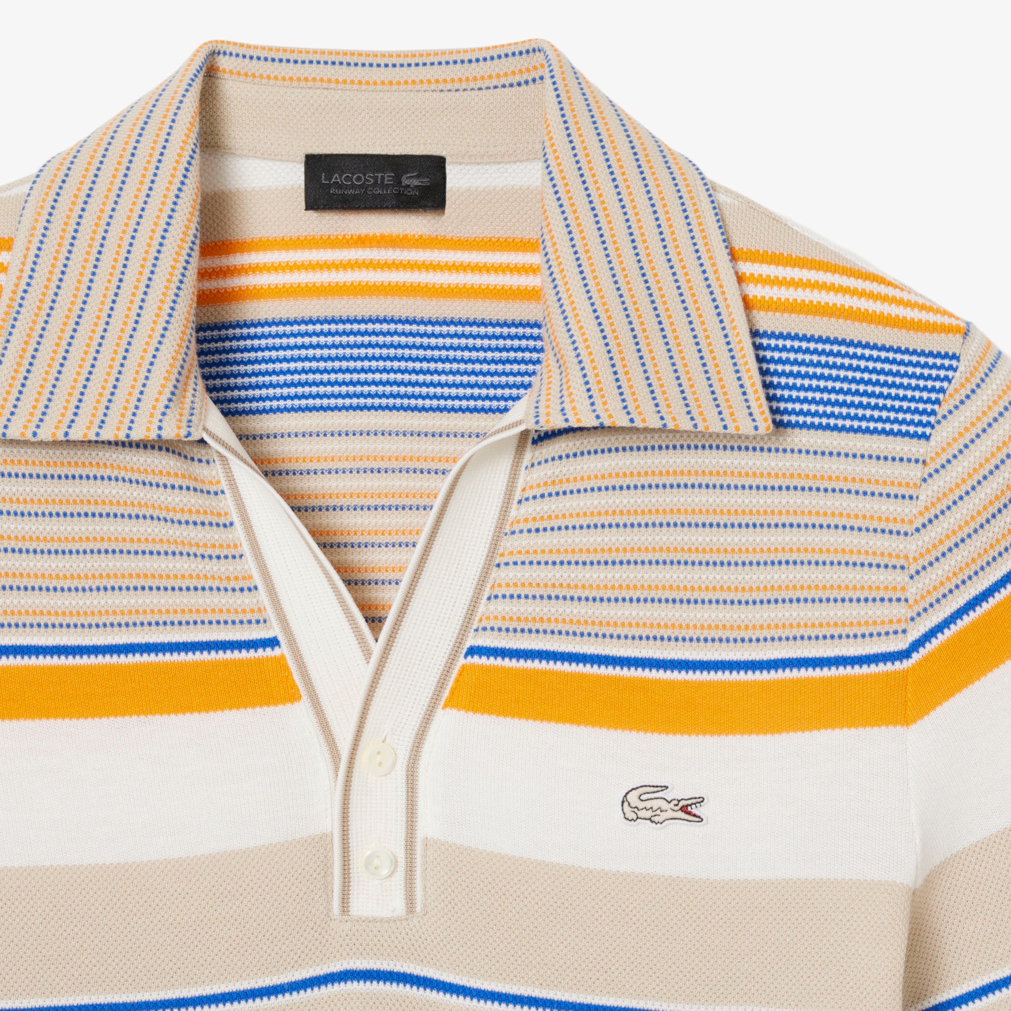 『SS26 Fashion Show』 マルチボーダーVネックポロシャツ