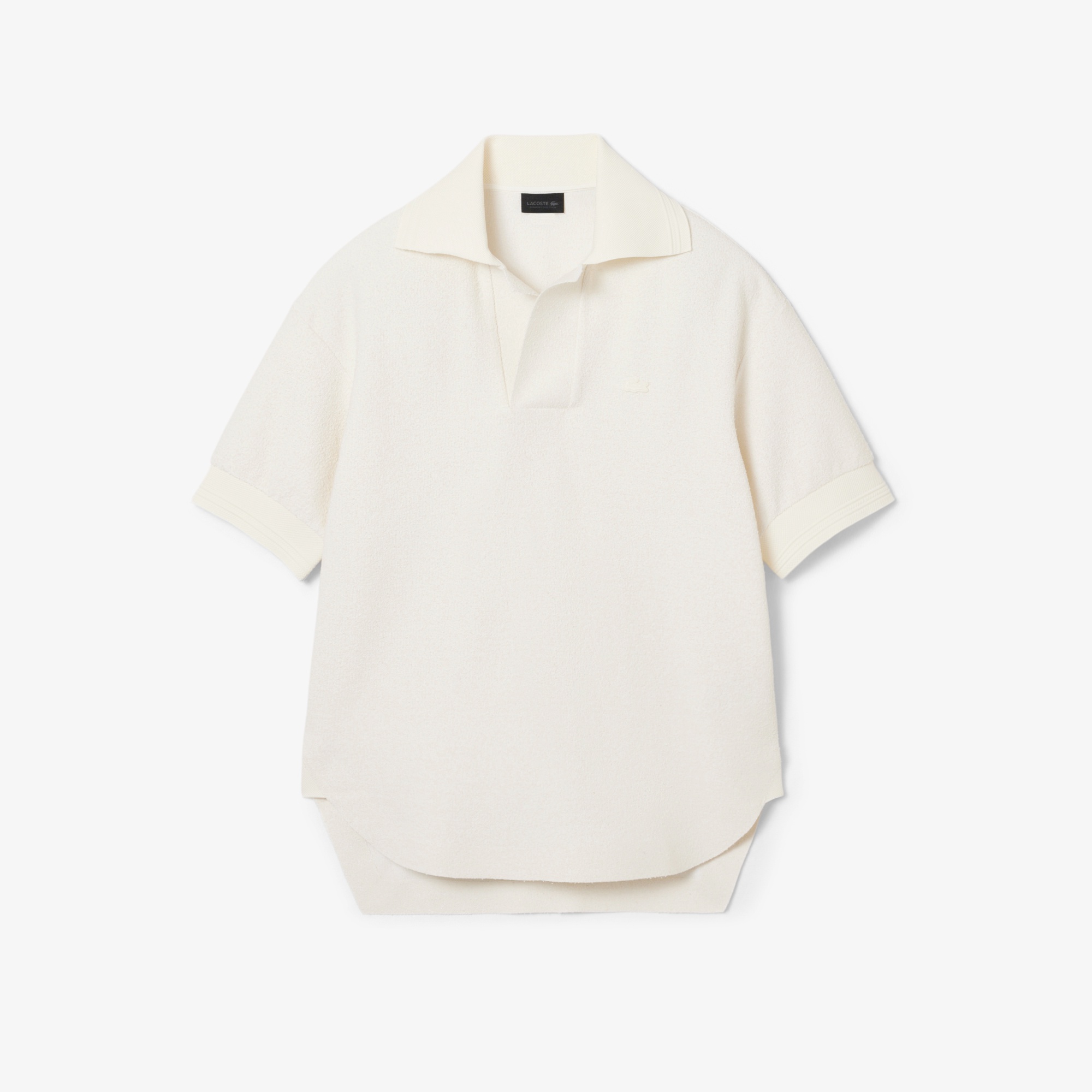 『SS26 Fashion Show』 パイル調ニット オープンカラーポロシャツ