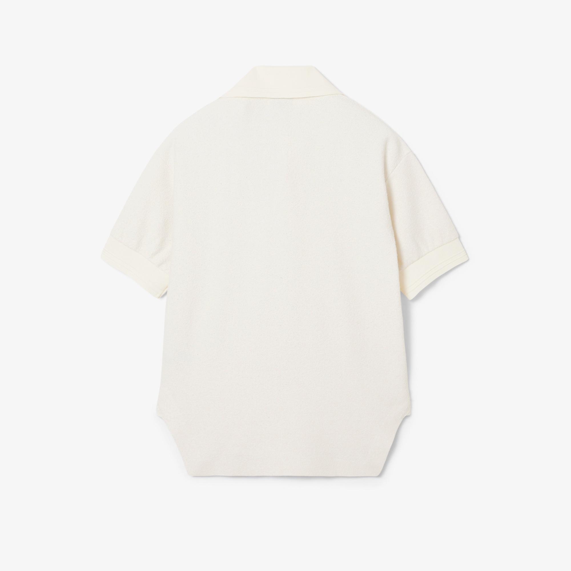 『SS26 Fashion Show』 パイル調ニット オープンカラーポロシャツ