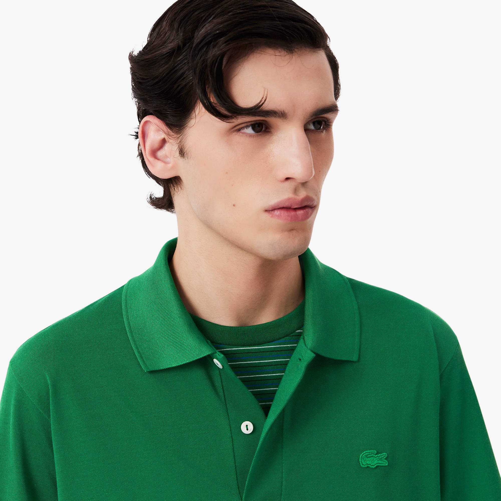 『SS26 Fashion Show』 シルク鹿の子ポロシャツ