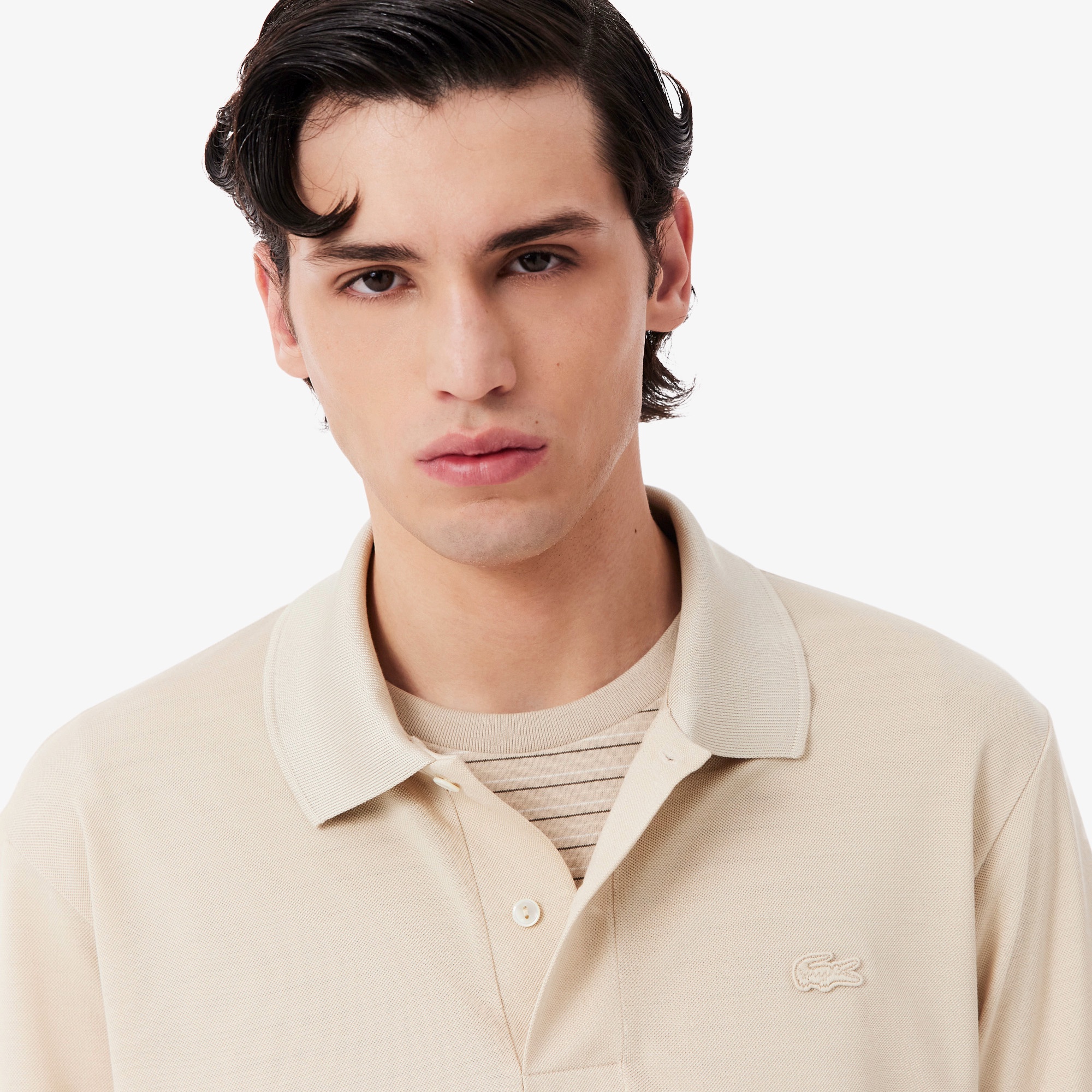 『SS26 Fashion Show』 シルク鹿の子ポロシャツ