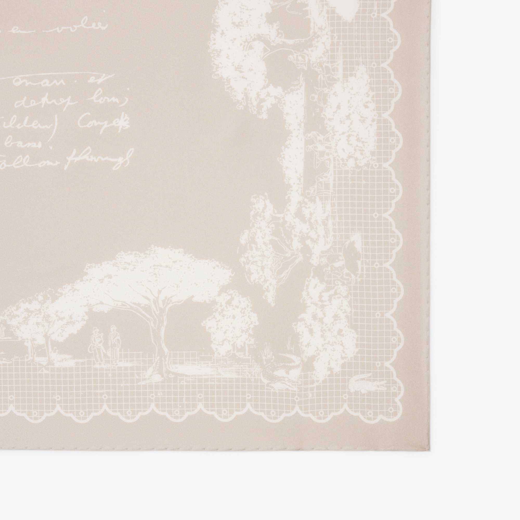 『SS26 Fashion Show』 テニスグラフィックシルクスカーフ