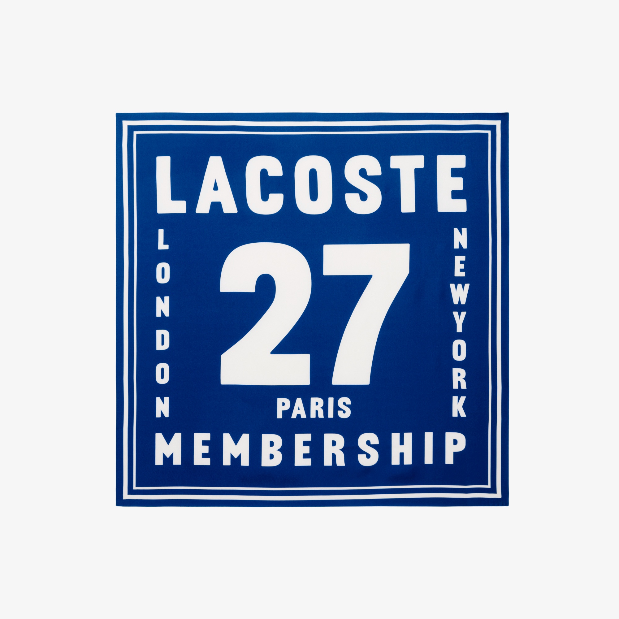 『SS26 Fashion Show』 テニスグラフィックシルクスカーフ