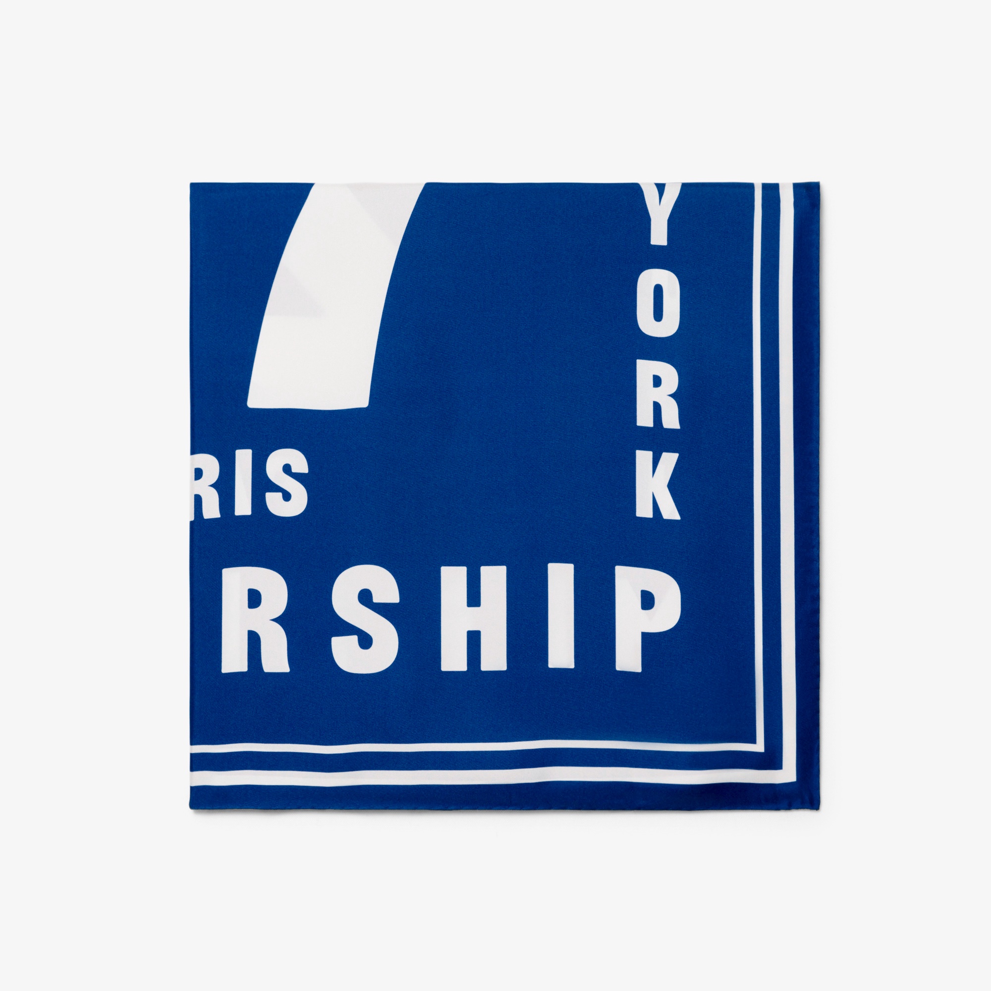 『SS26 Fashion Show』 テニスグラフィックシルクスカーフ