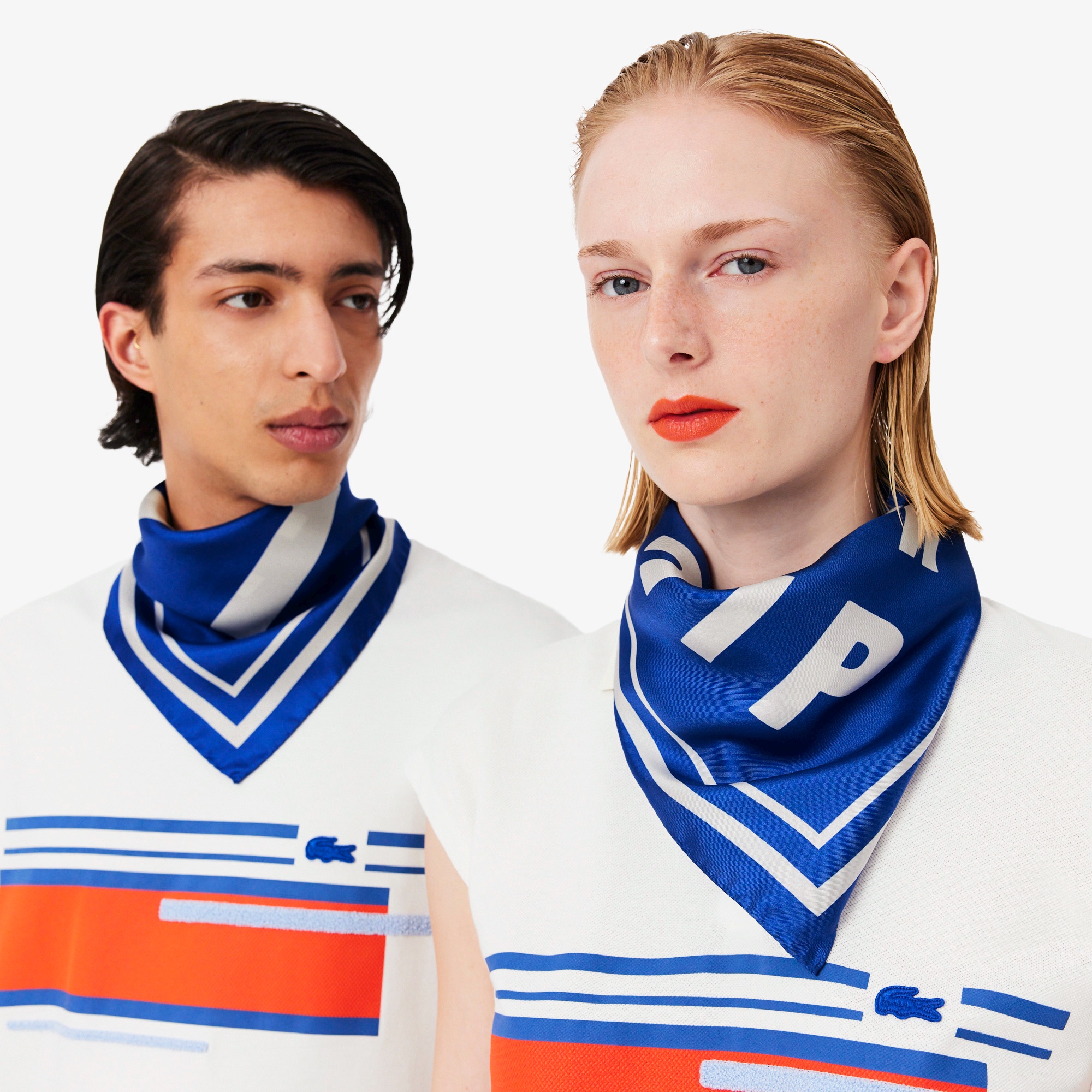 『SS26 Fashion Show』 テニスグラフィックシルクスカーフ