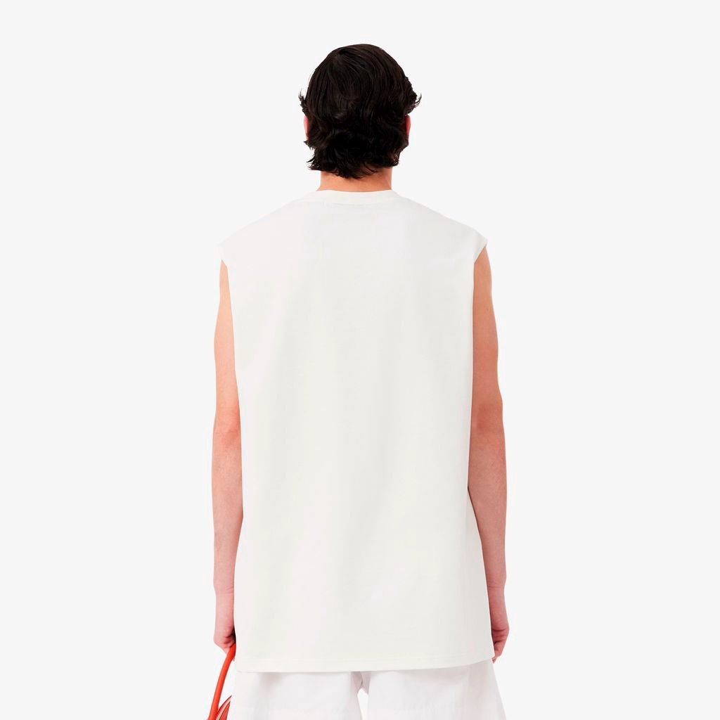 『SS26 Fashion Show』 テクスチャーストライプノースリーブTシャツ