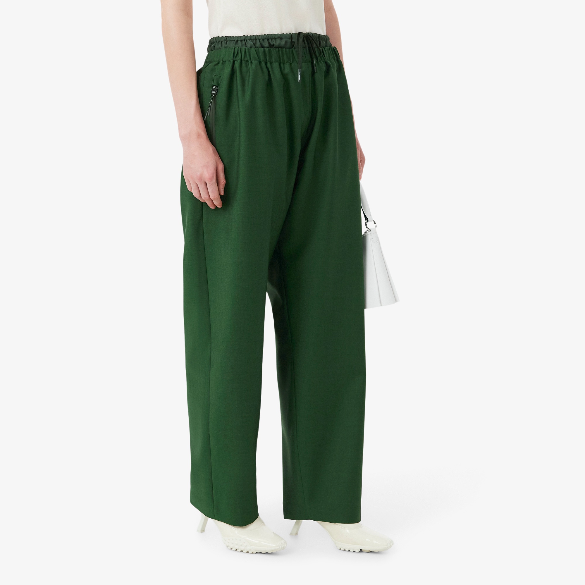 『SS26 Fashion Show』 ミックスファブリックウールパンツ