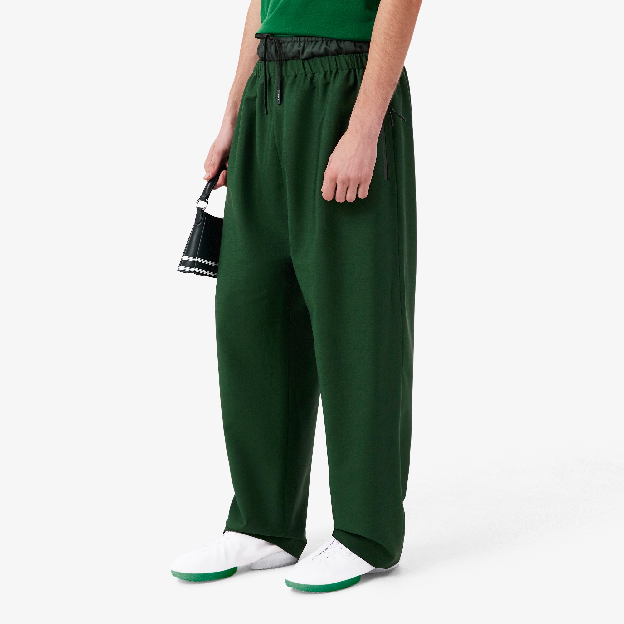 『SS26 Fashion Show』 ミックスファブリックウールパンツ