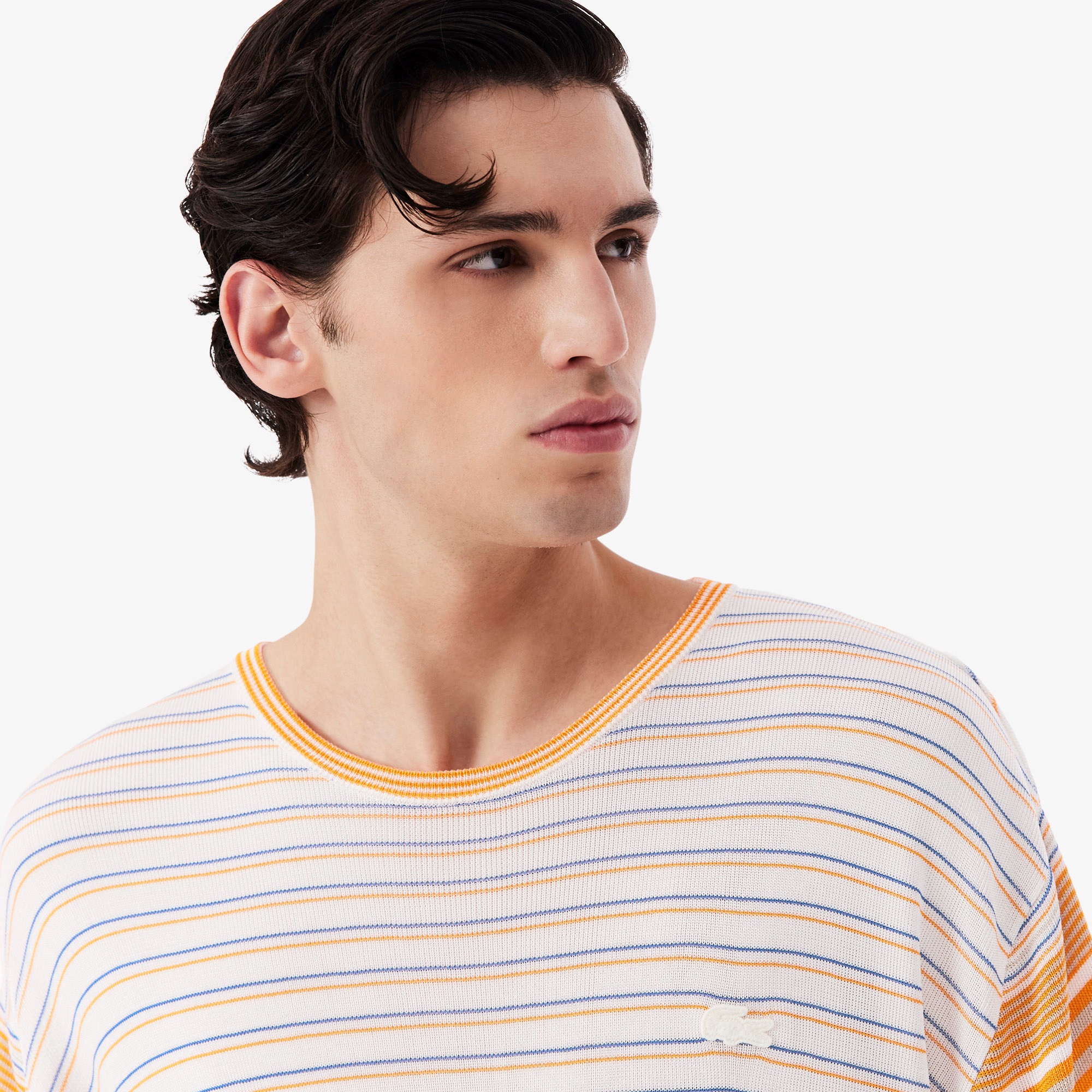 『SS26 Fashion Show』 マルチボーダーレーヨンジャージTシャツ