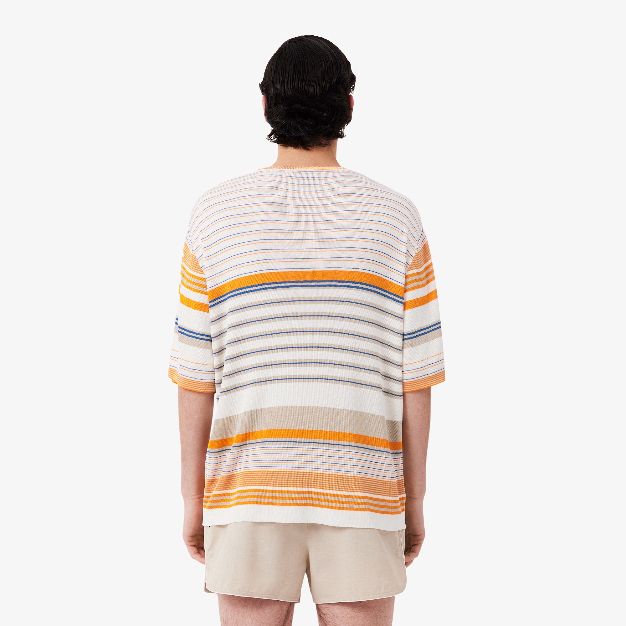 『SS26 Fashion Show』 マルチボーダーレーヨンジャージTシャツ