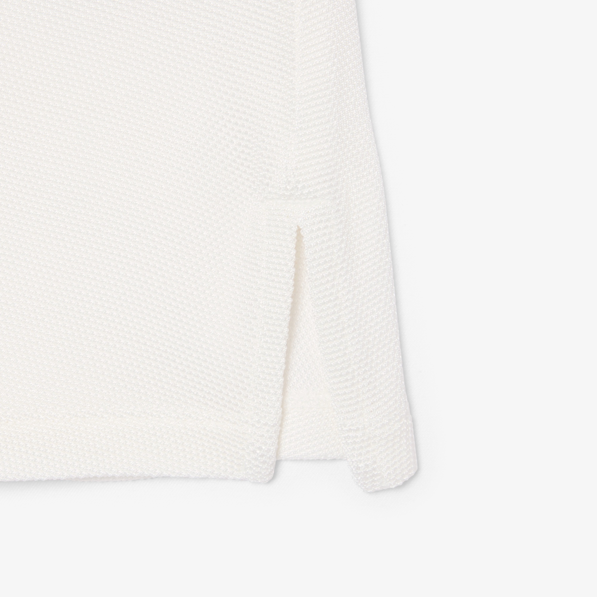 グロッシー鹿の子地ロングスリーブポロシャツ