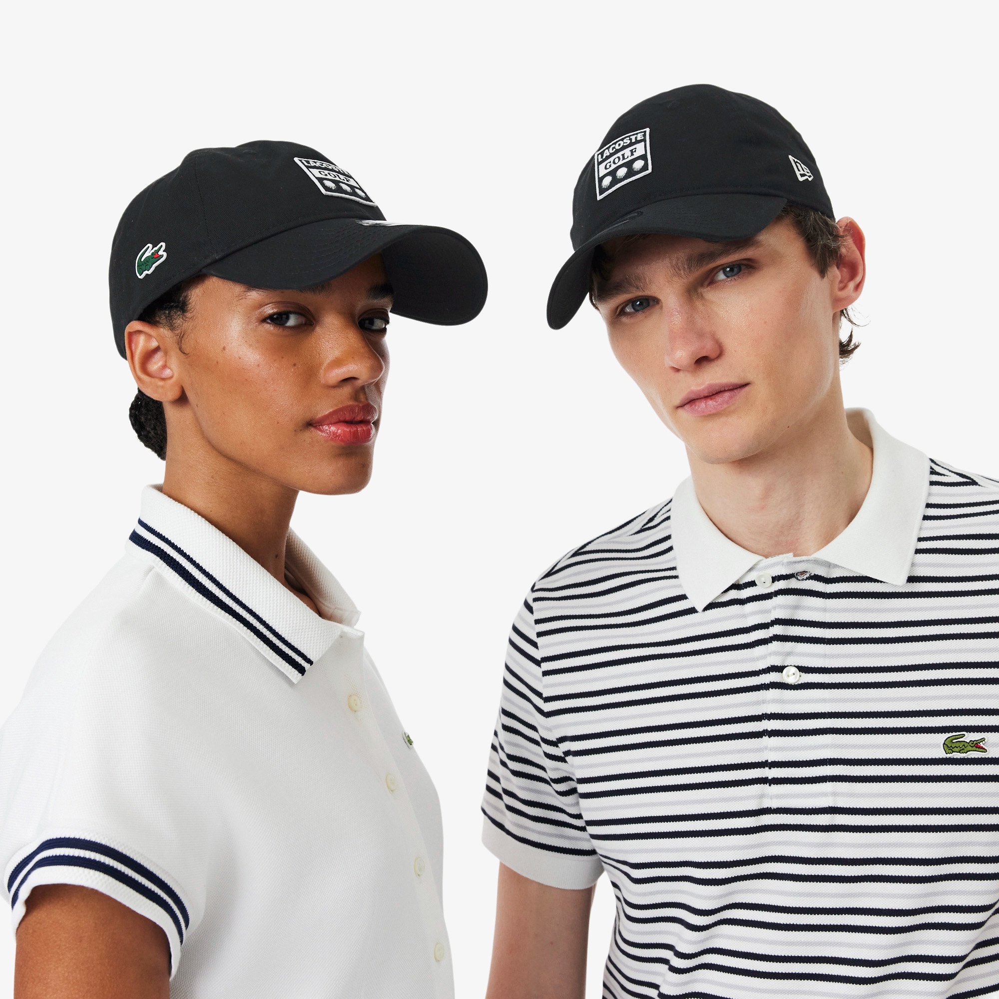 ラコステ×ニューエラ 9TWENTY アーカイブゴルフワッペンキャップ