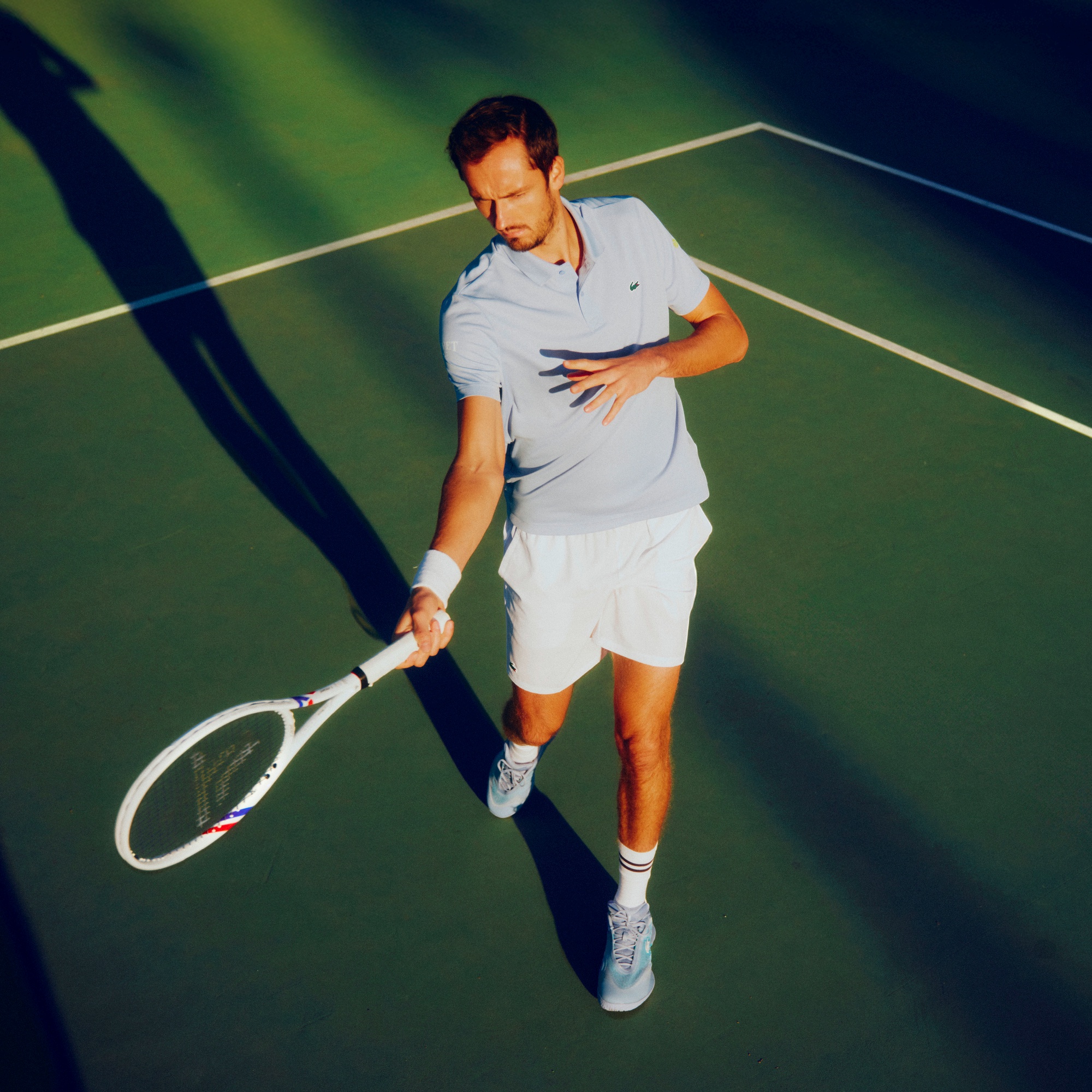 『ダニール・メドベージェフ』コートジャカードウルトラドライポロシャツ