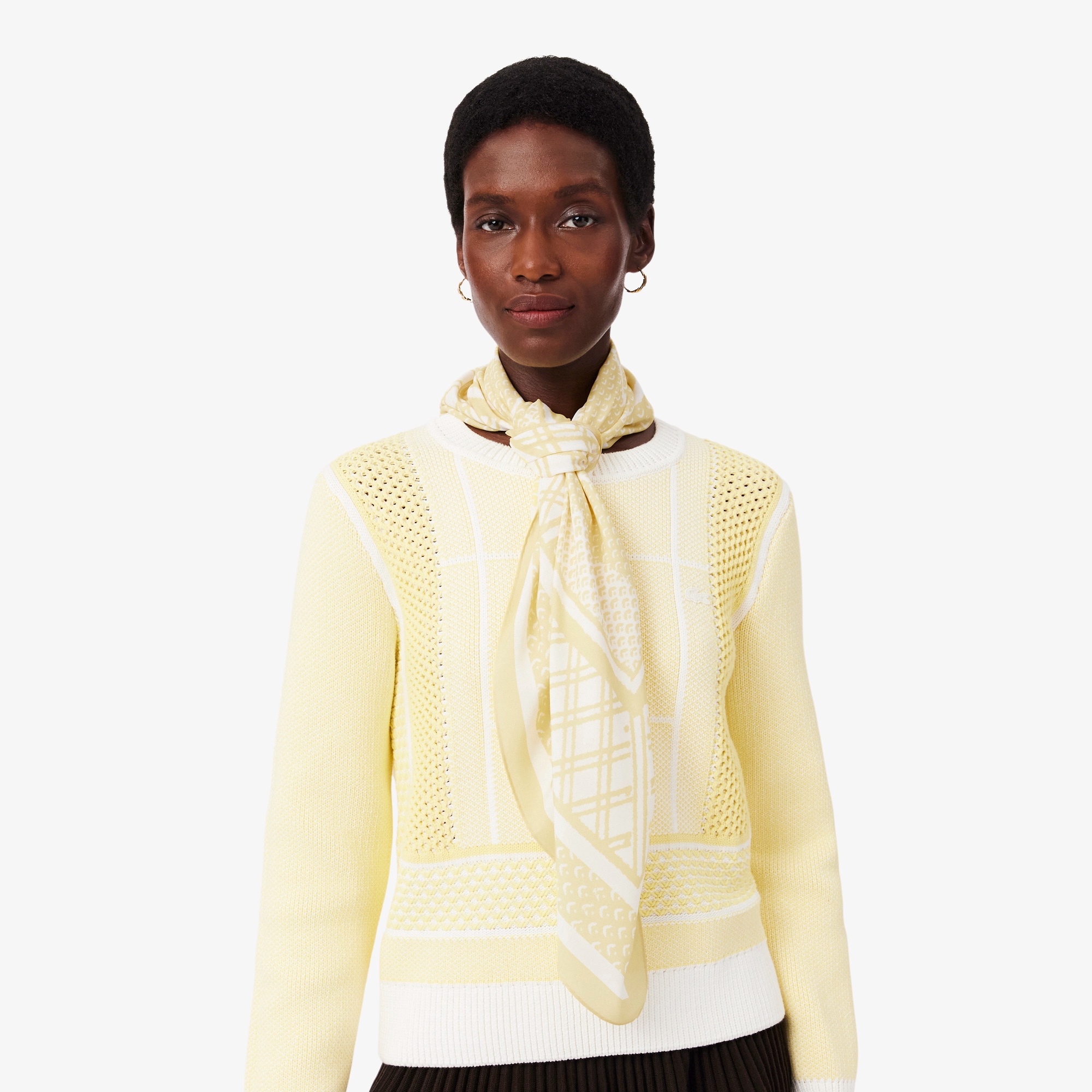 テニスコートプリントスカーフ