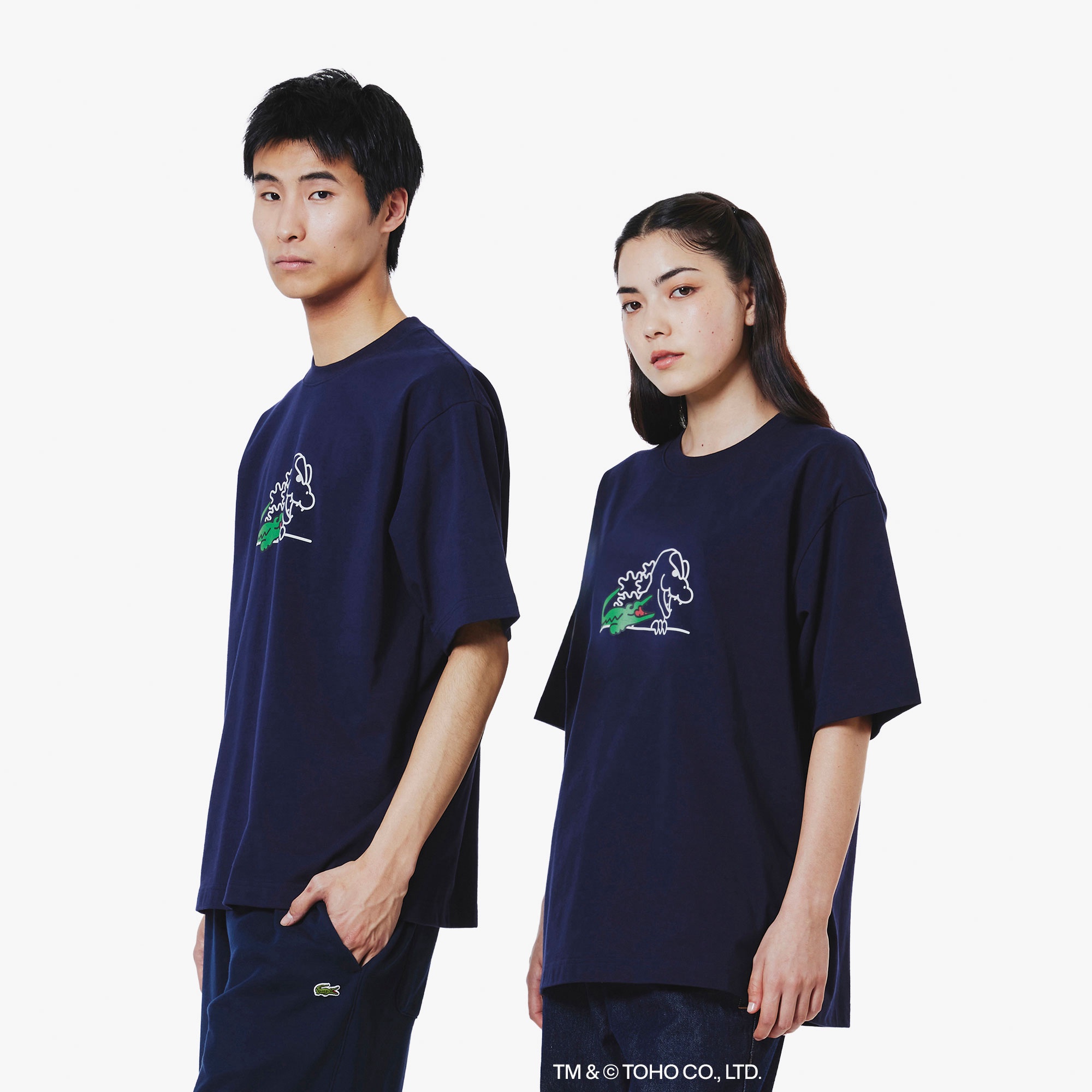 『LACOSTE＋GODZILLA 2.0』 ゴジラヘッド Tシャツ