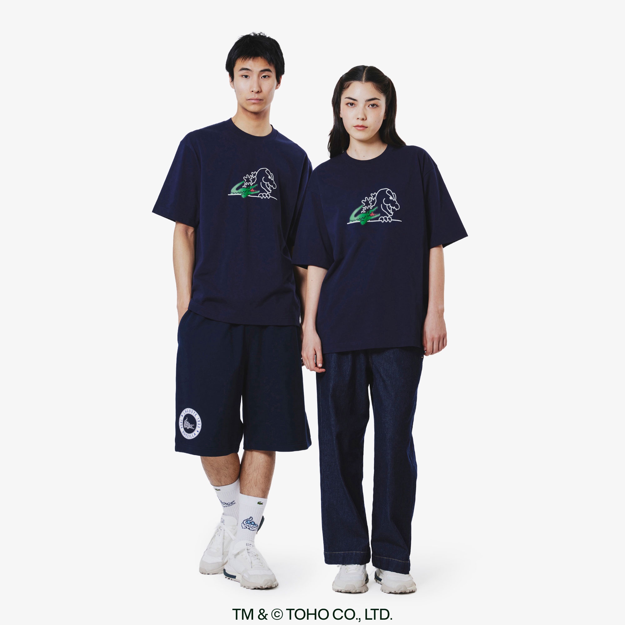 『LACOSTE＋GODZILLA 2.0』 ゴジラヘッド Tシャツ