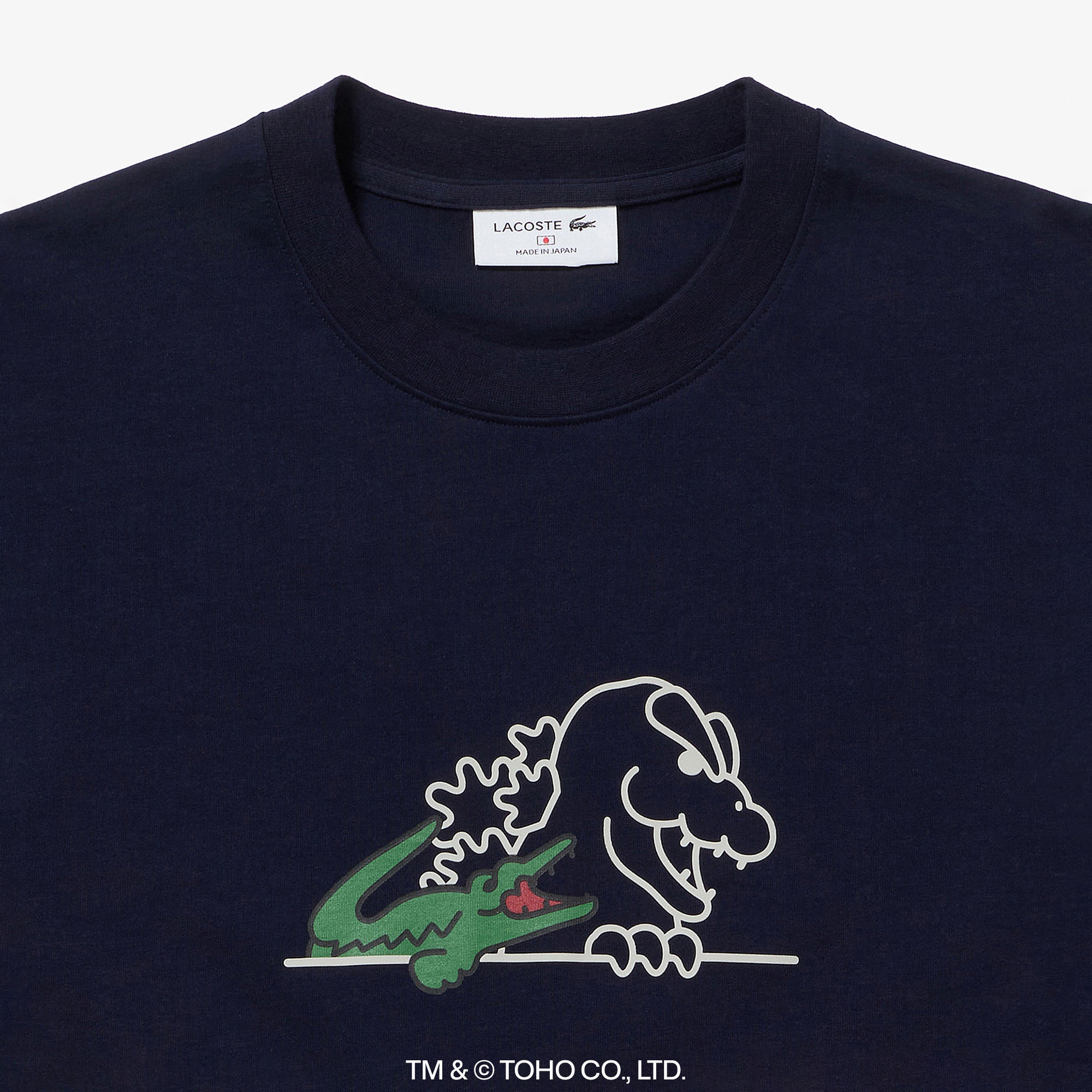 『LACOSTE＋GODZILLA 2.0』 ゴジラヘッド Tシャツ