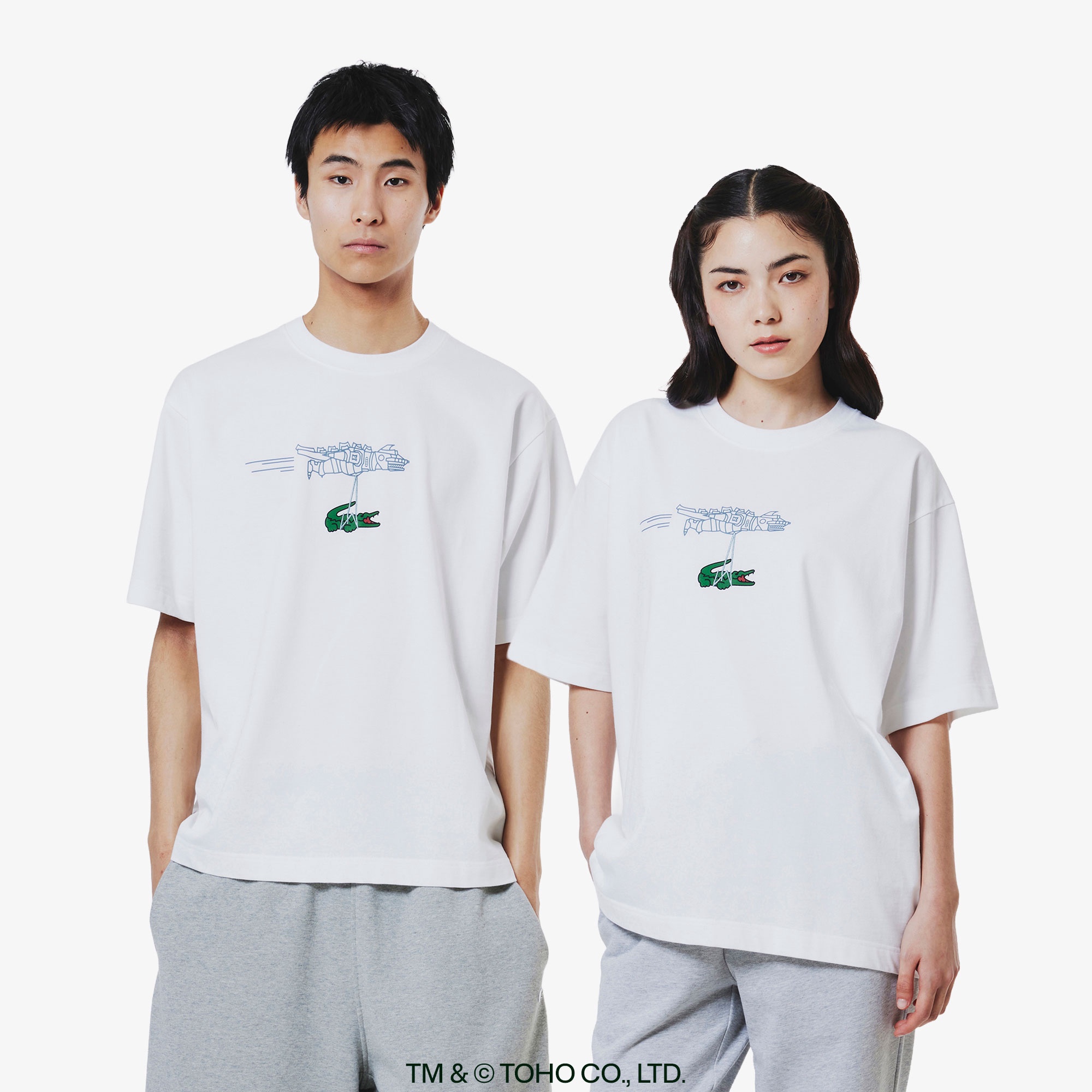 『LACOSTE＋GODZILLA 2.0』 メカゴジラ Tシャツ
