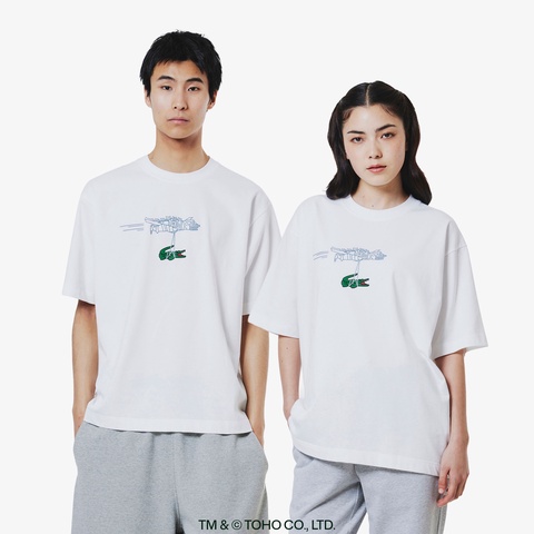 LACOSTE＋GODZILLA 2.0 ホワイト tee XXLサイズ 6 LACOSTE＋GODZILLA 2.0』 メカゴジラ Tシャツ TH02GZJ - ラコステ
