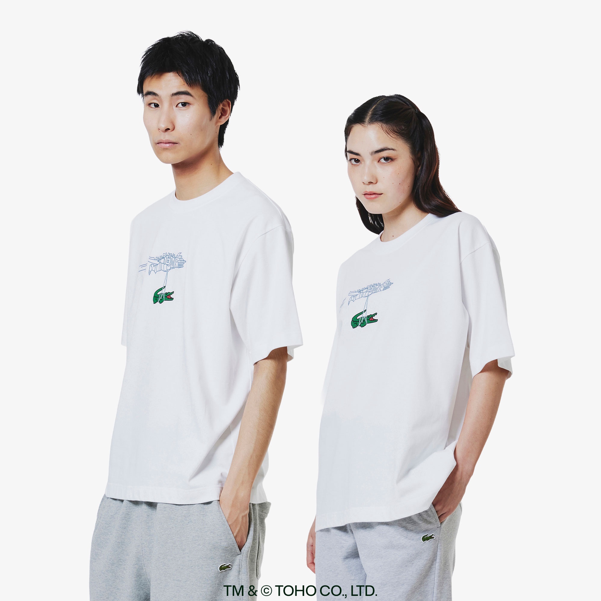 『LACOSTE＋GODZILLA 2.0』 メカゴジラ Tシャツ