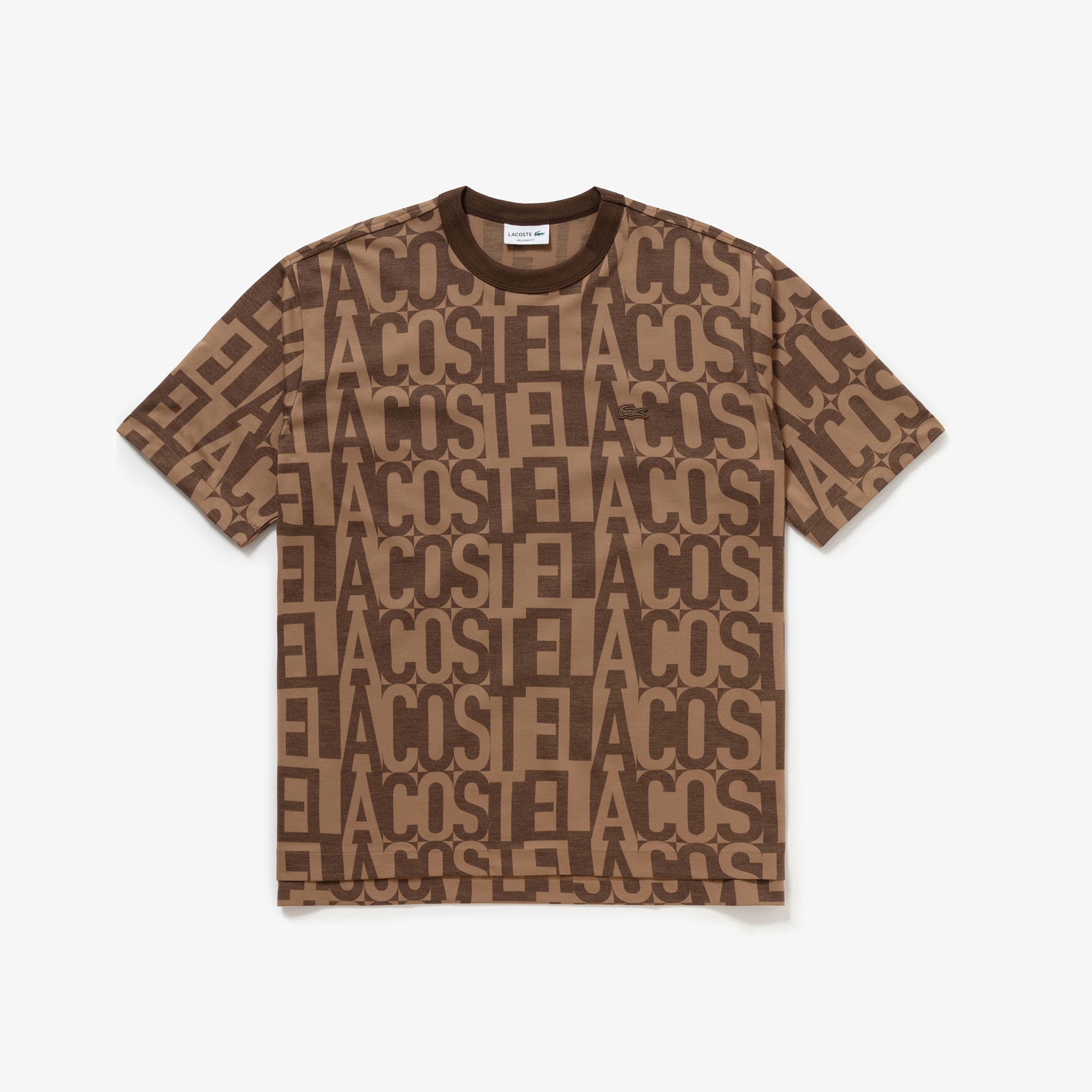 クールマックスブランドネームロゴ総柄Tシャツ