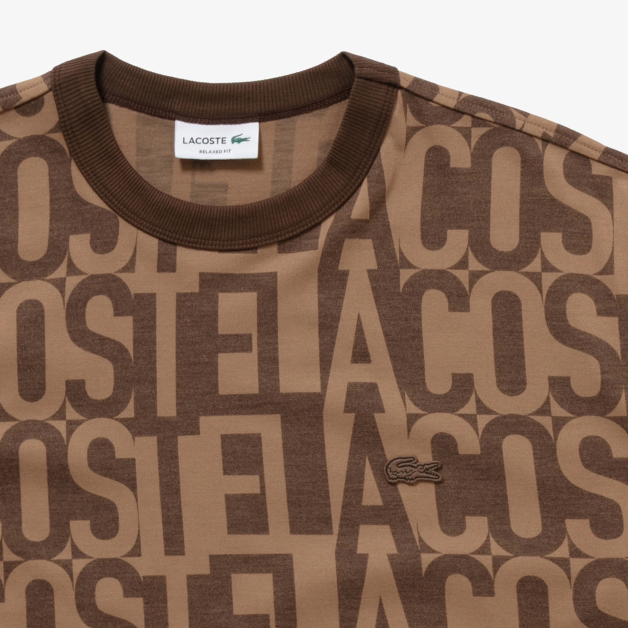 クールマックスブランドネームロゴ総柄Tシャツ