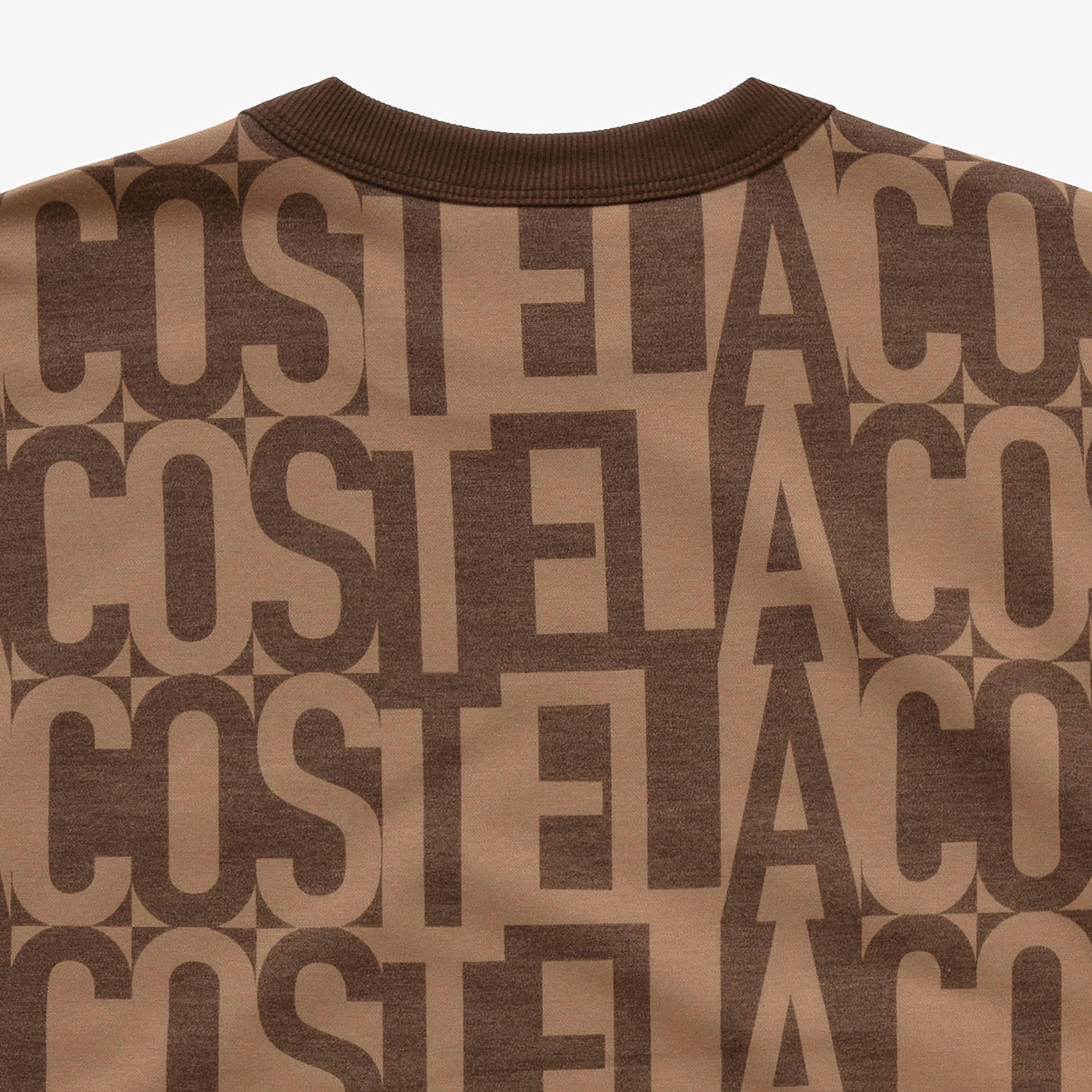 クールマックスブランドネームロゴ総柄Tシャツ
