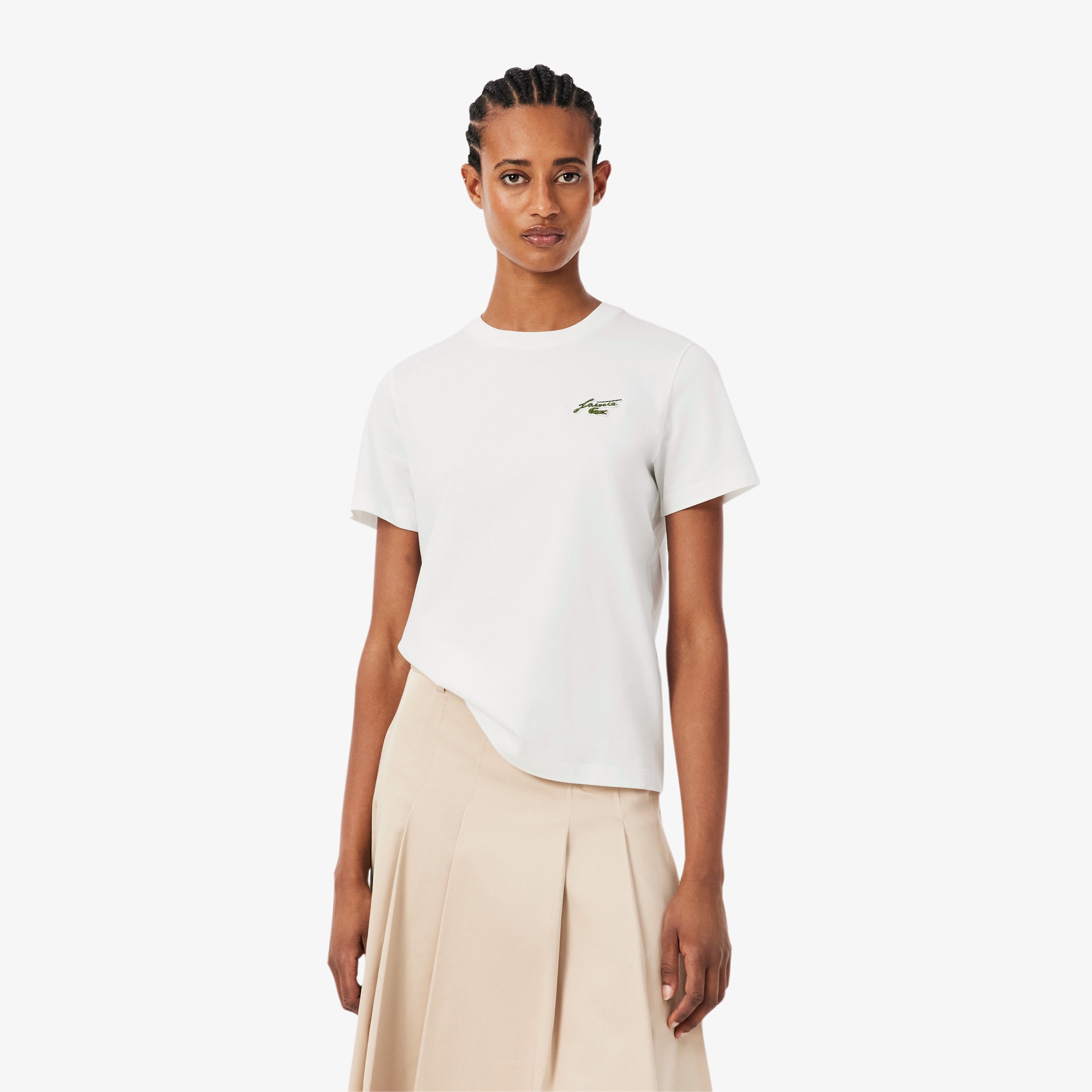 スクリプトロゴネームパッチエッセンシャルTシャツ