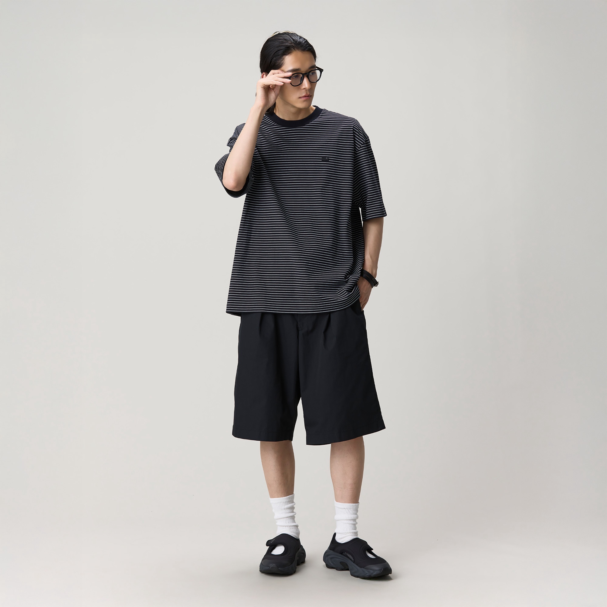 【オンライン限定】リラックスフィットボーダーTシャツ