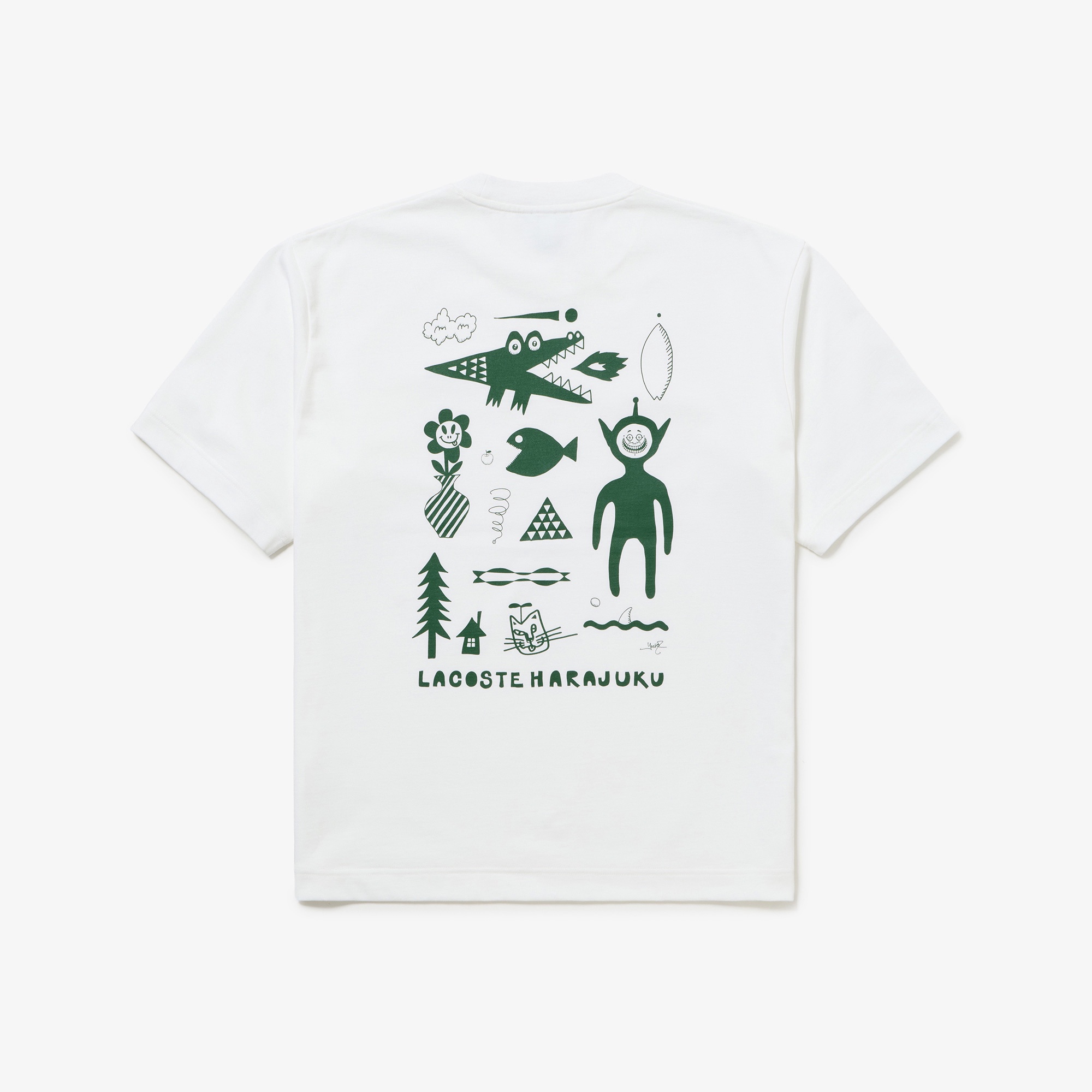 『My Lacoste Artist Program』 Vol.10 yoshi47デザインTシャツ（bunch of characters）