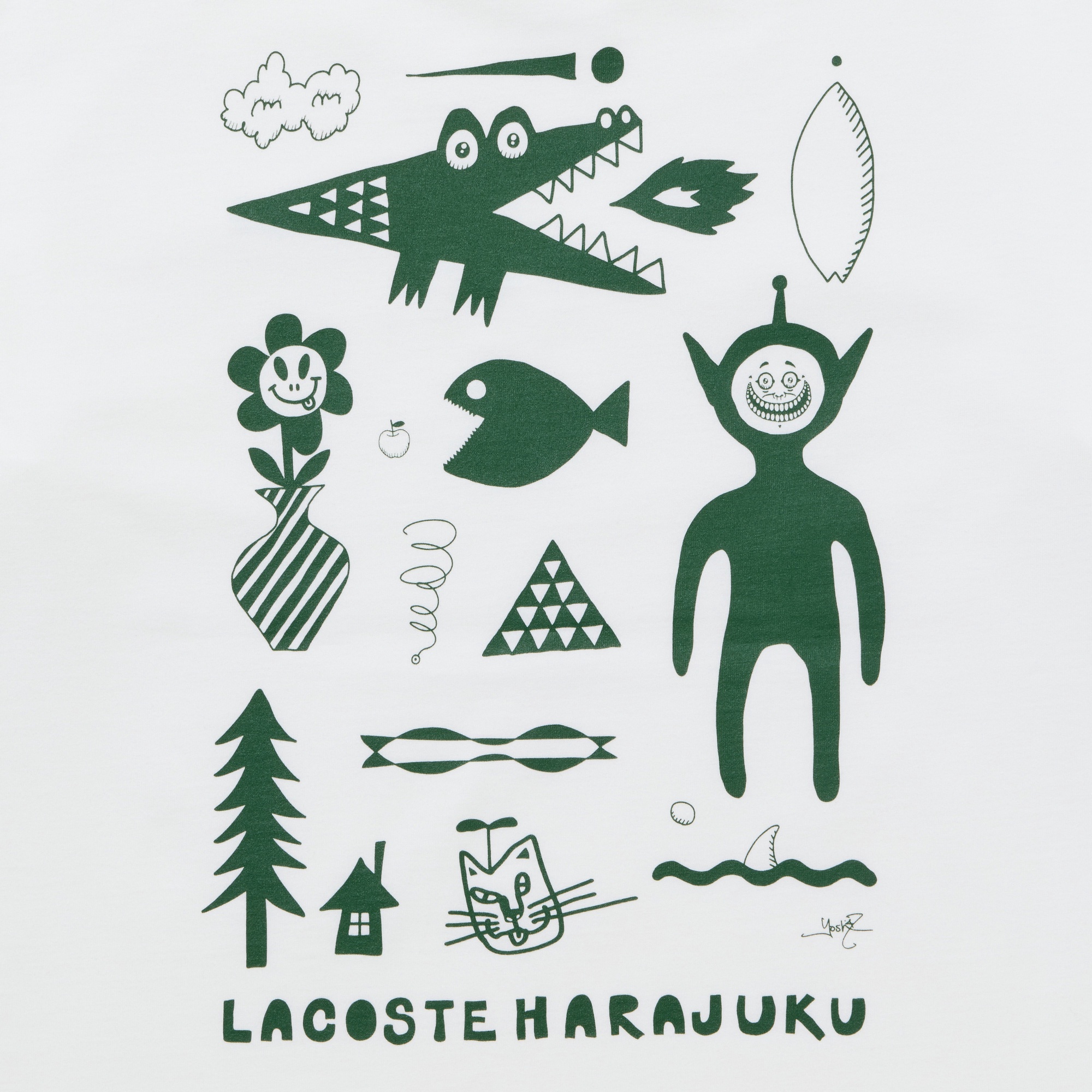 『My Lacoste Artist Program』 Vol.10 yoshi47デザインTシャツ（bunch of characters）