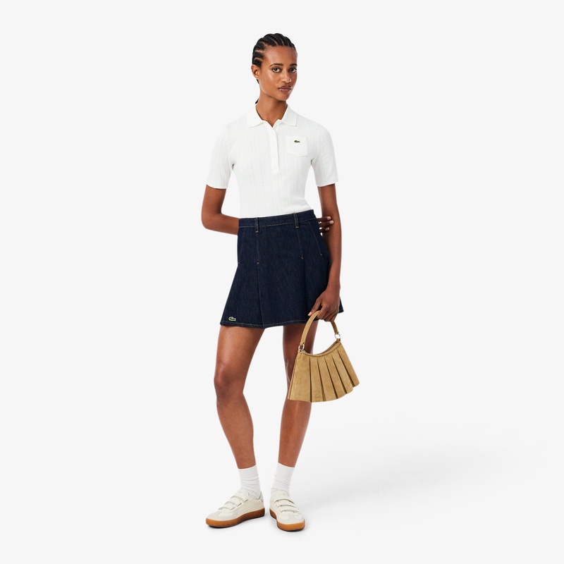 プリーツデニムミニスカート JF8311 - ラコステ（LACOSTE）公式