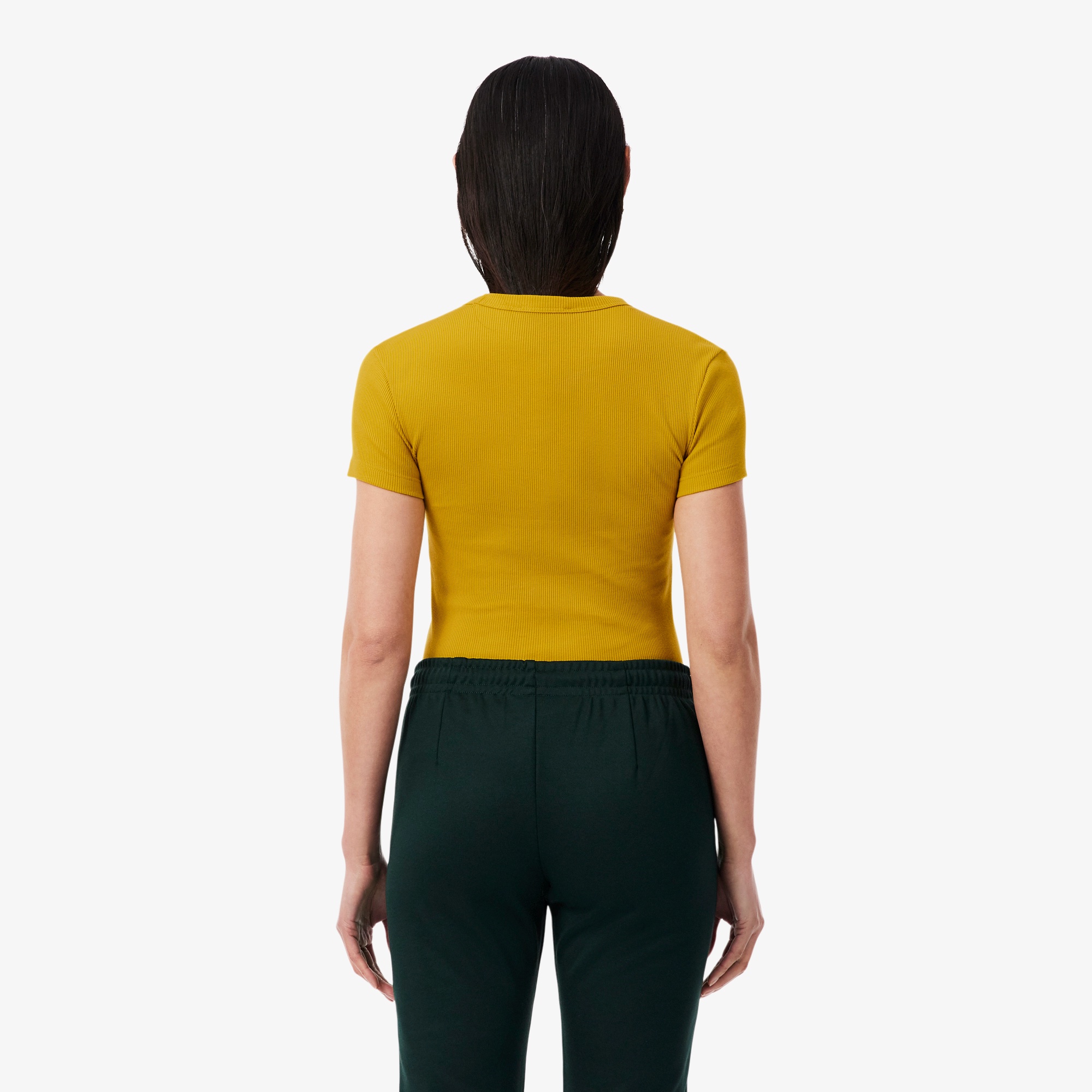 タイトフィットリブニットTシャツ