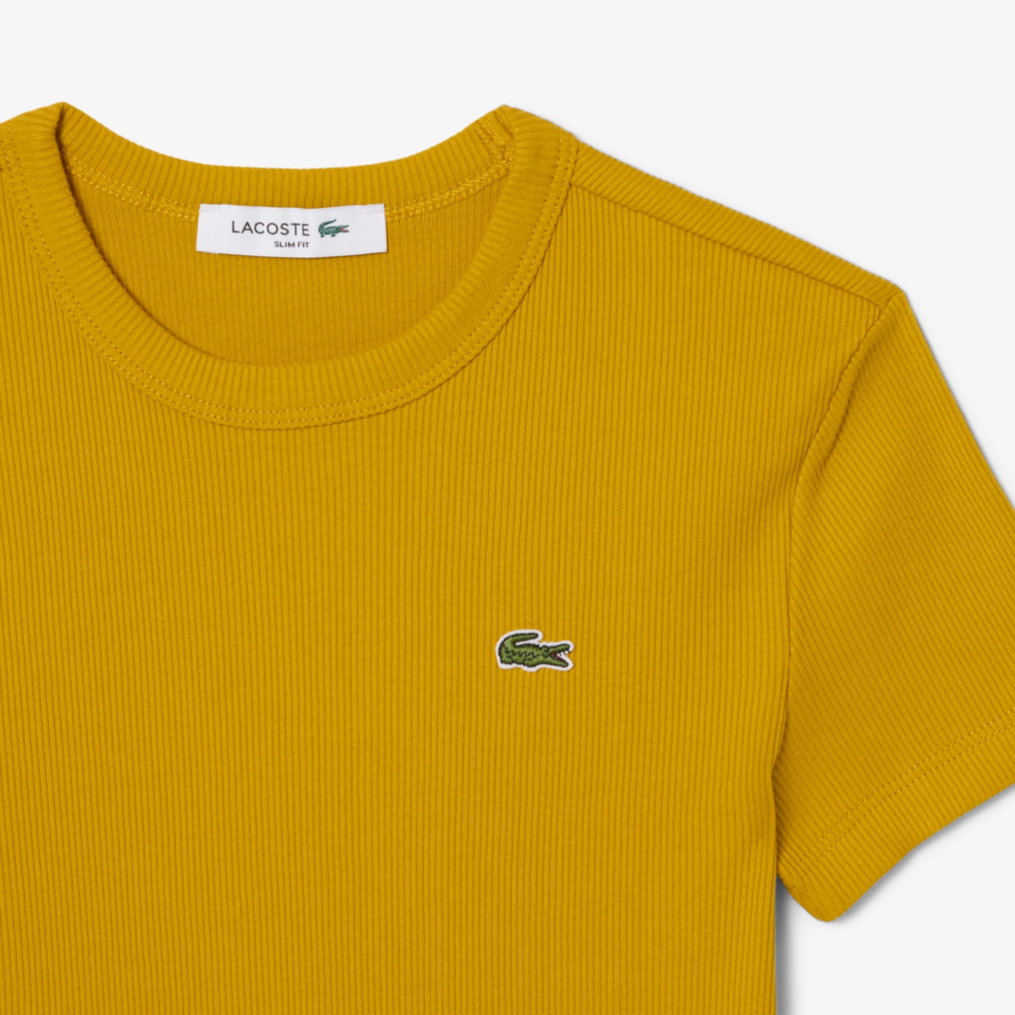 タイトフィットリブニットTシャツ