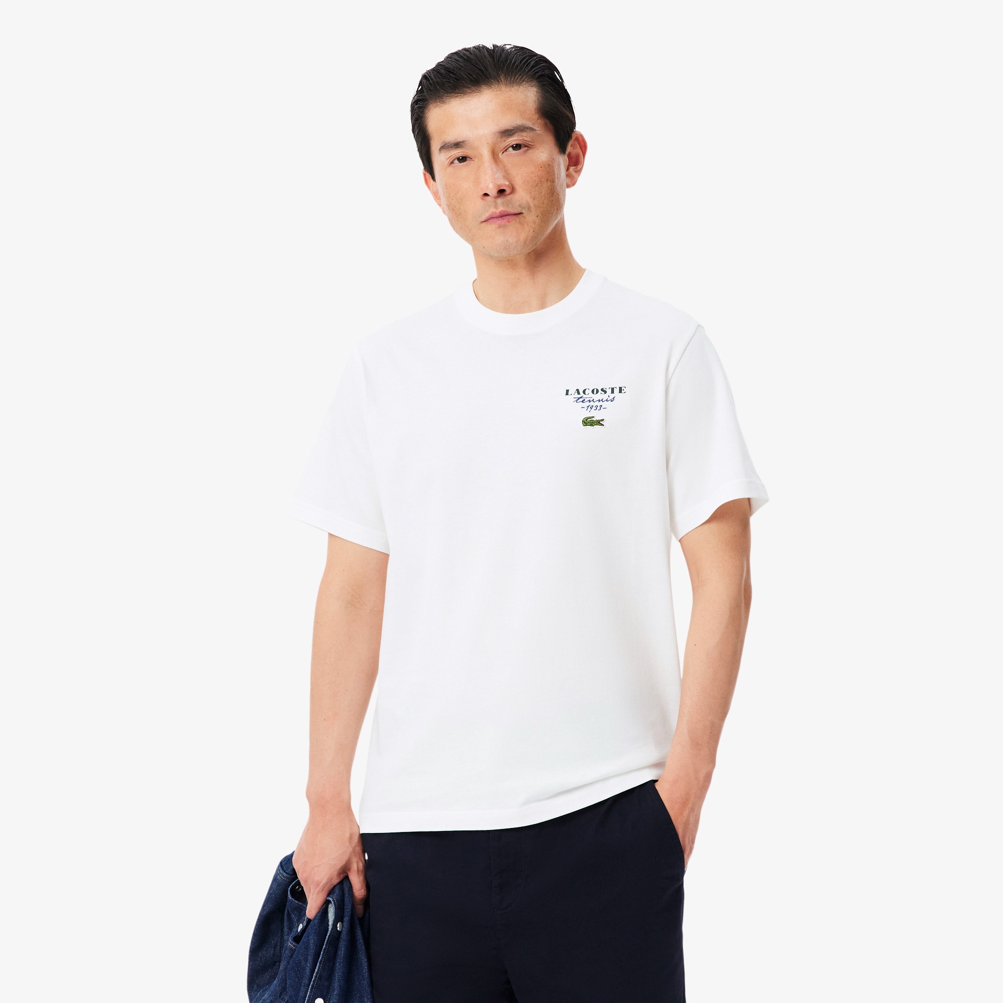 テニスグラフィックプリントTシャツ