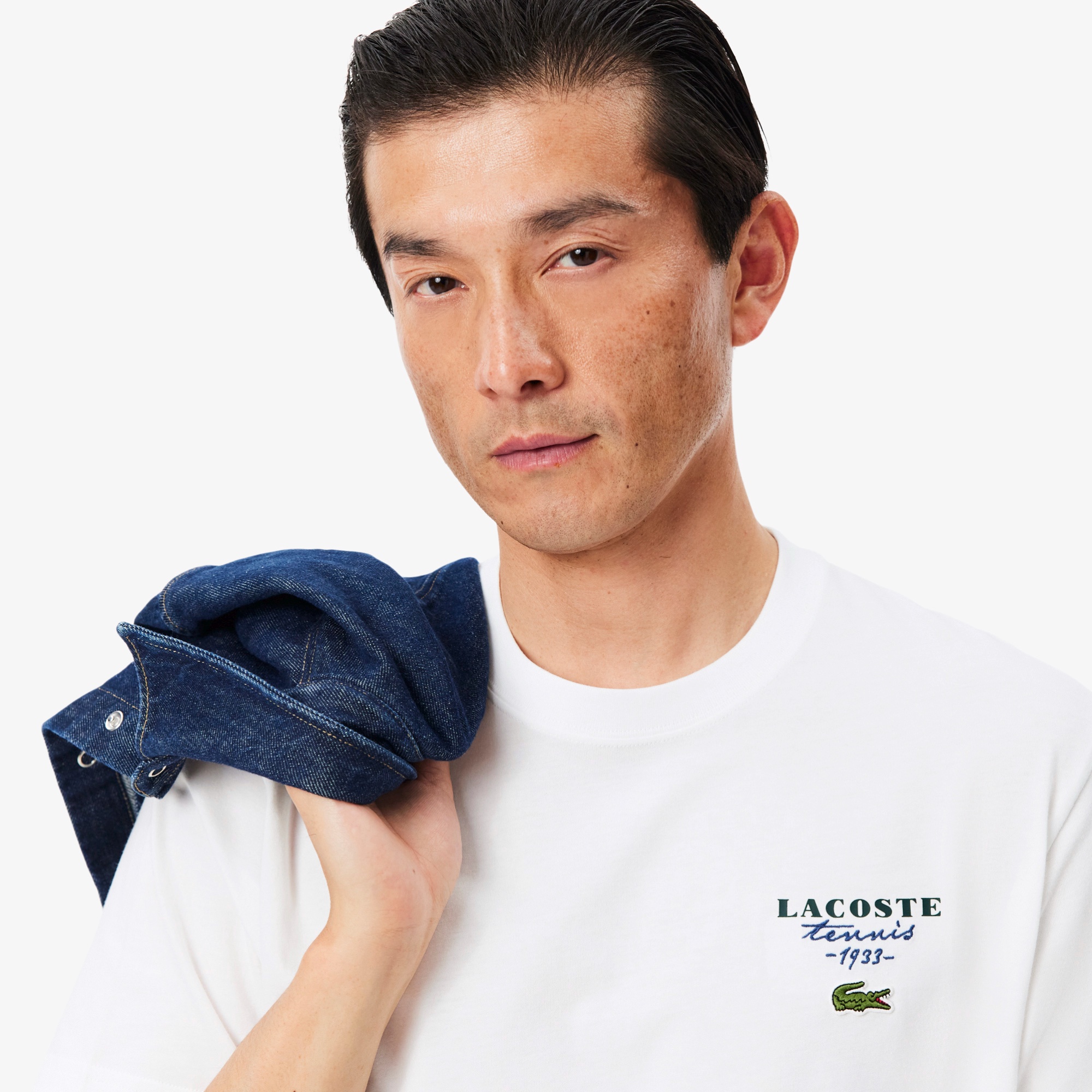 テニスグラフィックプリントTシャツ