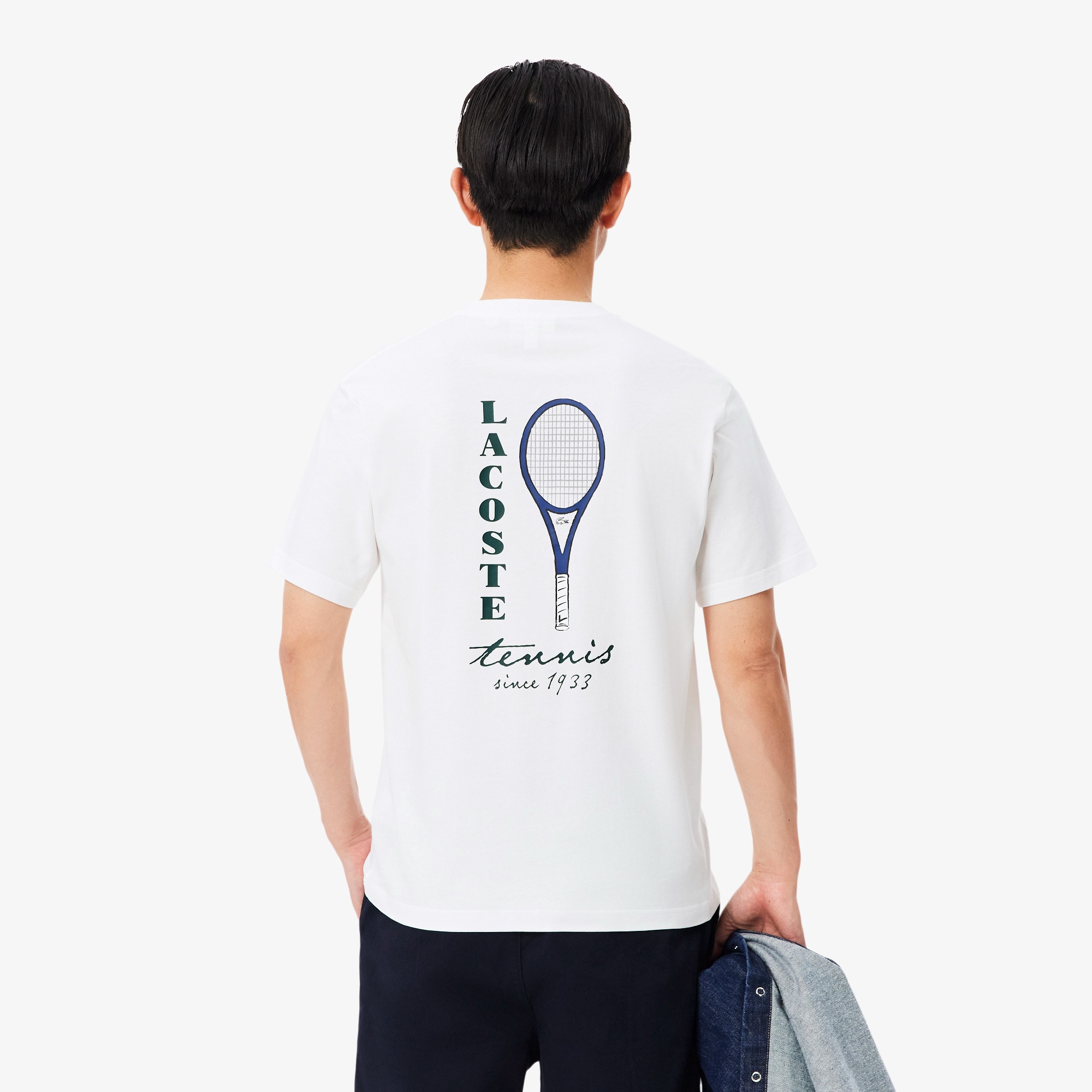 テニスグラフィックプリントTシャツ