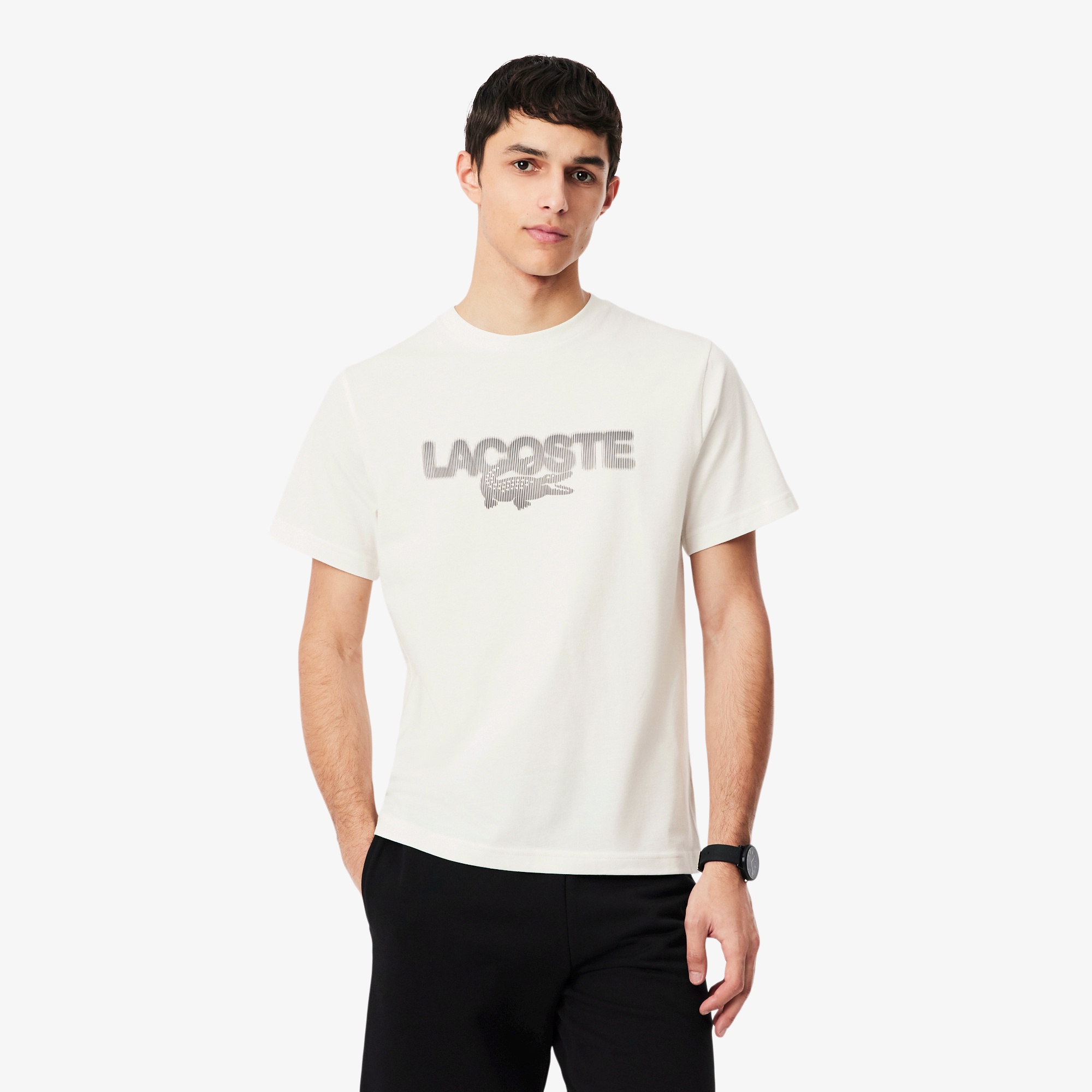 グラフィックプリントコットンTシャツ
