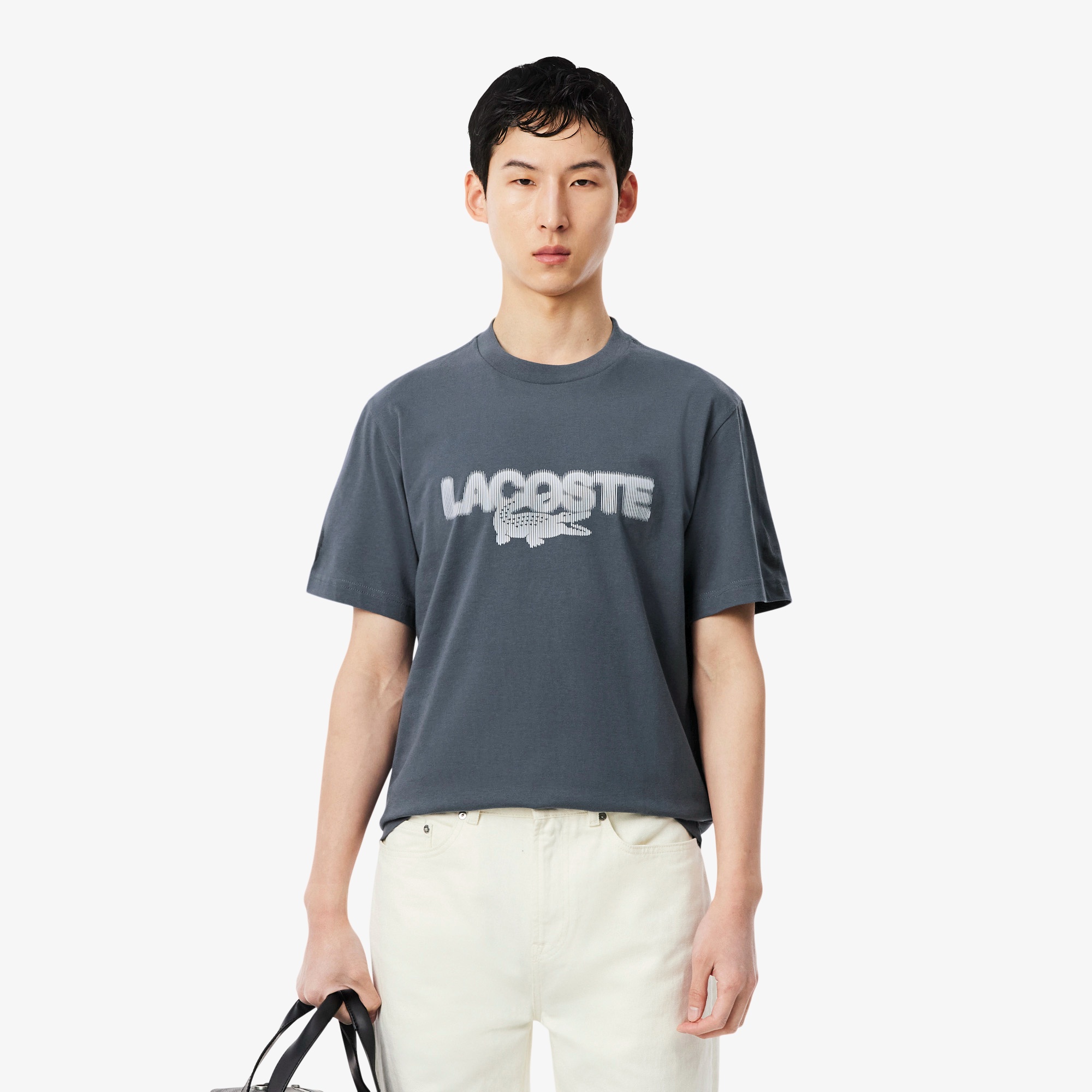 グラフィックプリントコットンTシャツ