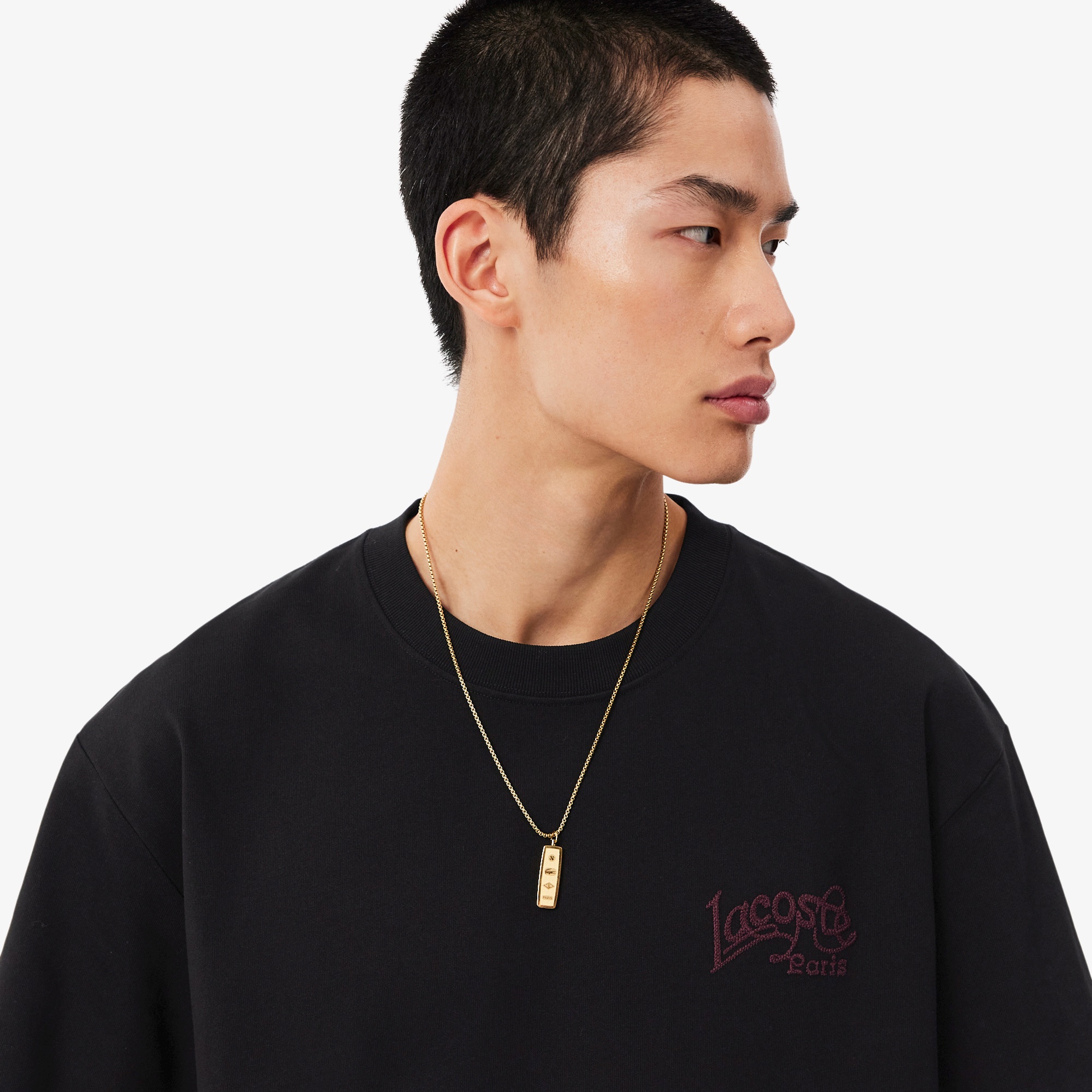 LACOSTE PARISロゴステッチTシャツ