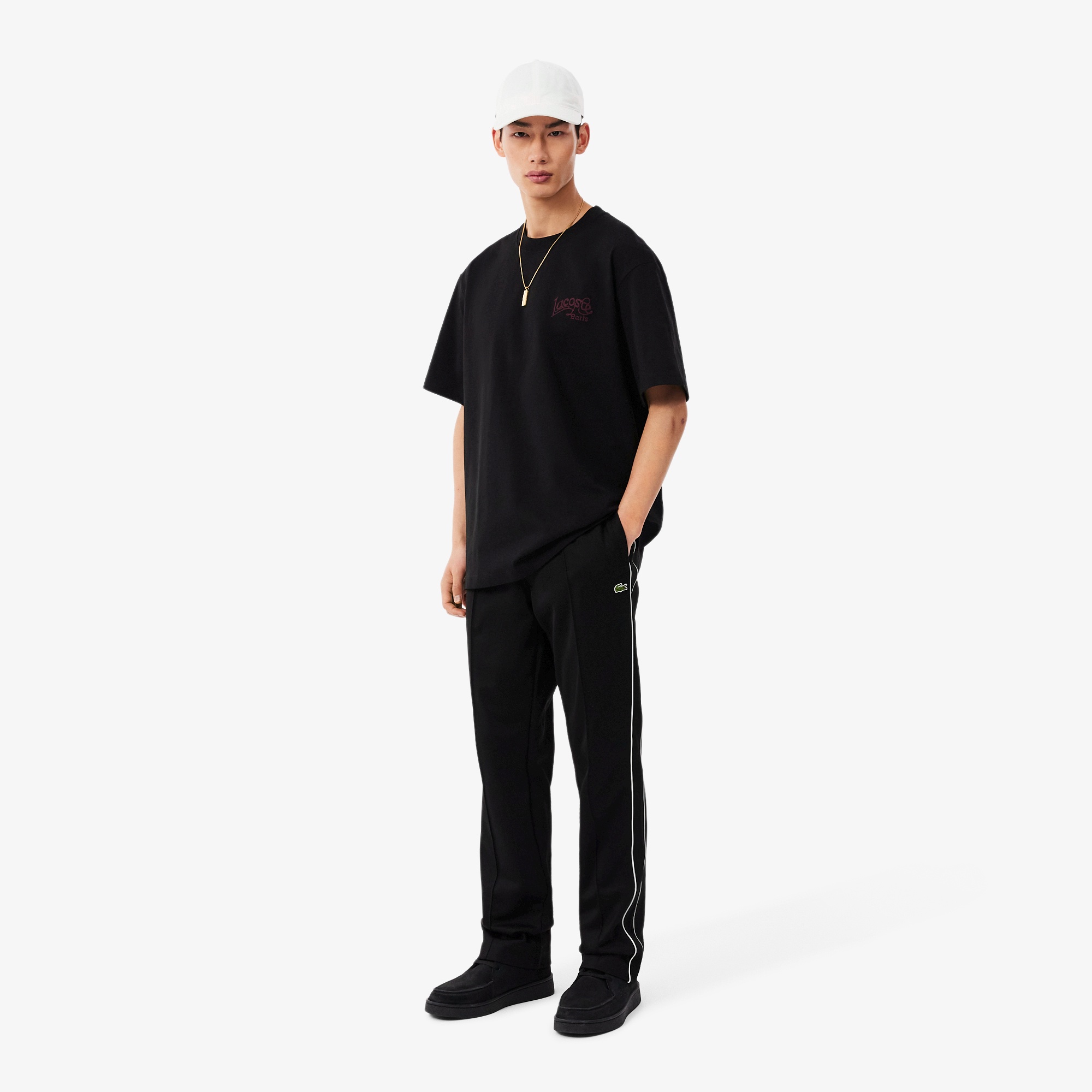 LACOSTE PARISロゴステッチTシャツ
