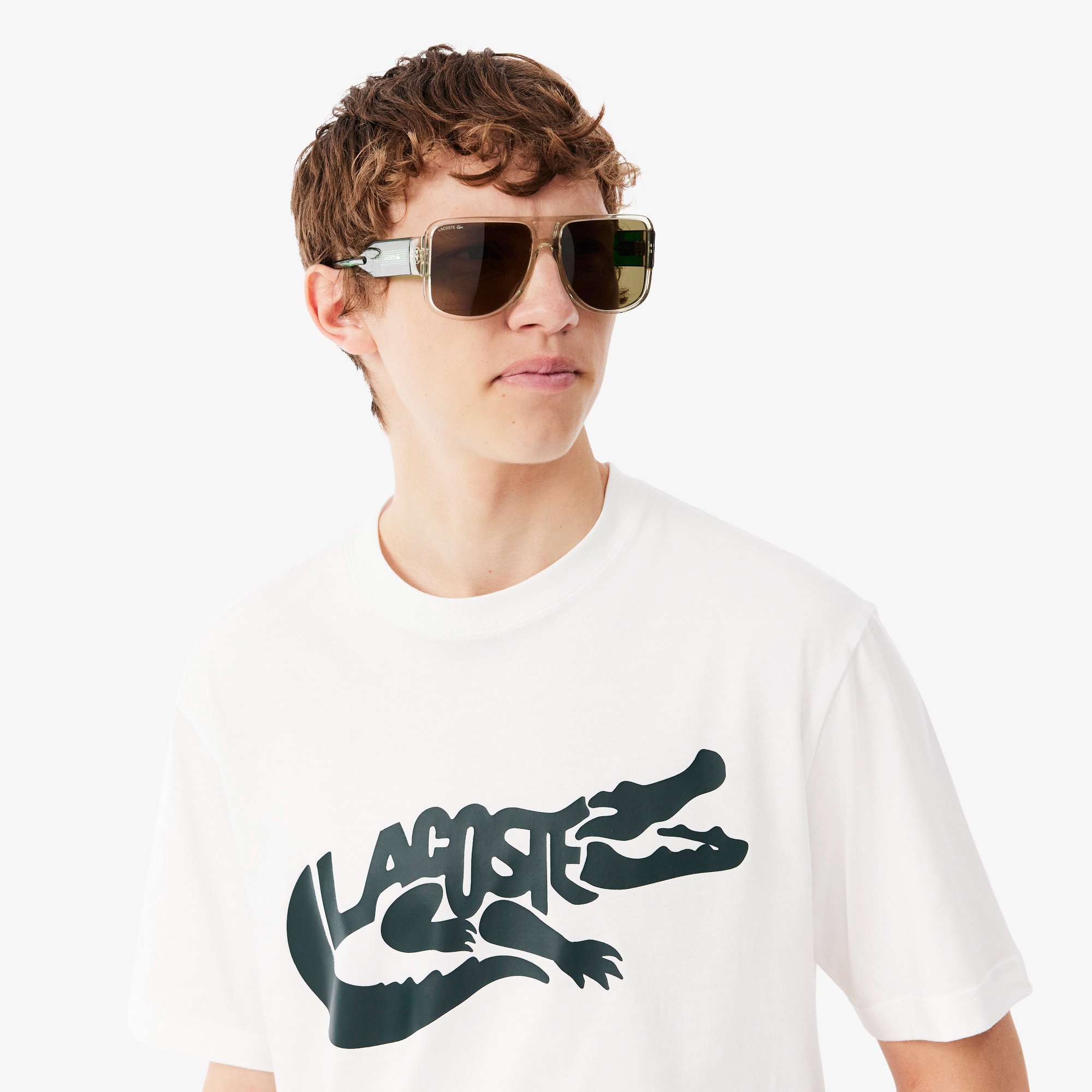 ビッグワニグラフィックプリントTシャツ