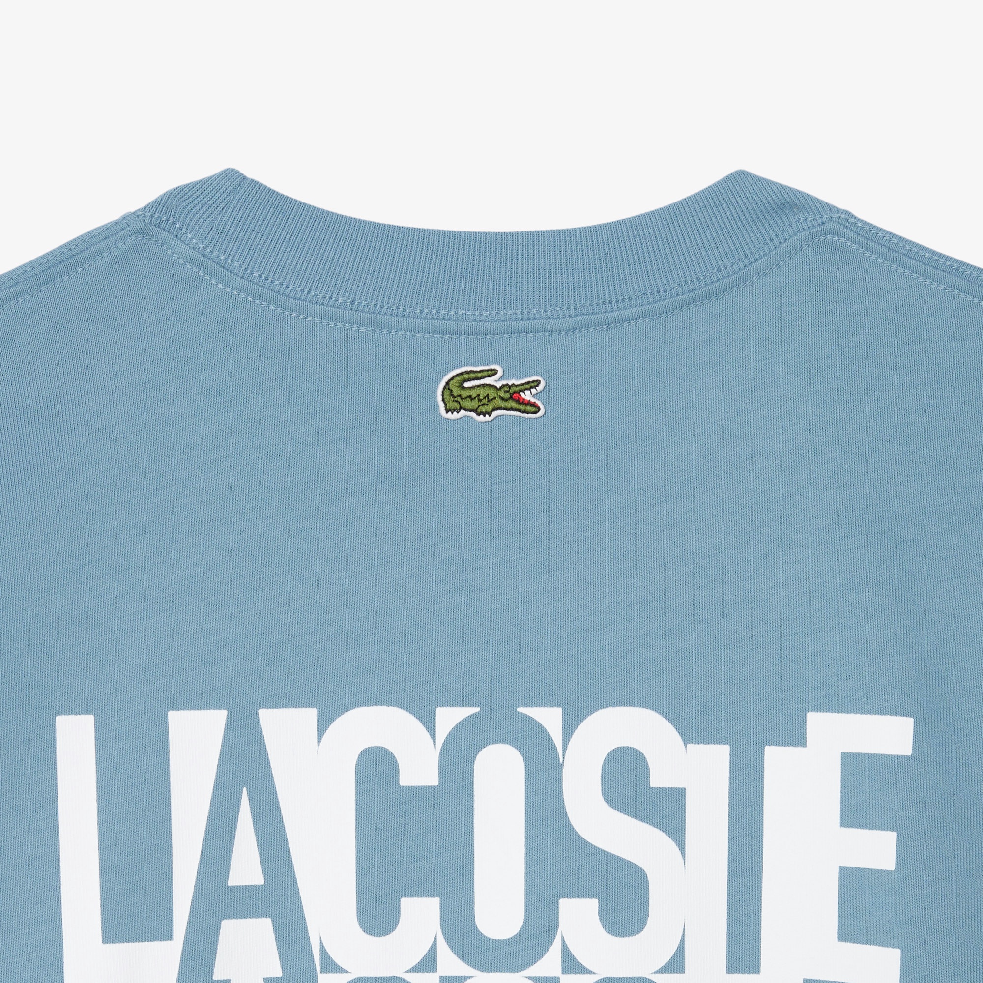 ブランドネームロゴグラフィックバックプリントロングスリーブTシャツ